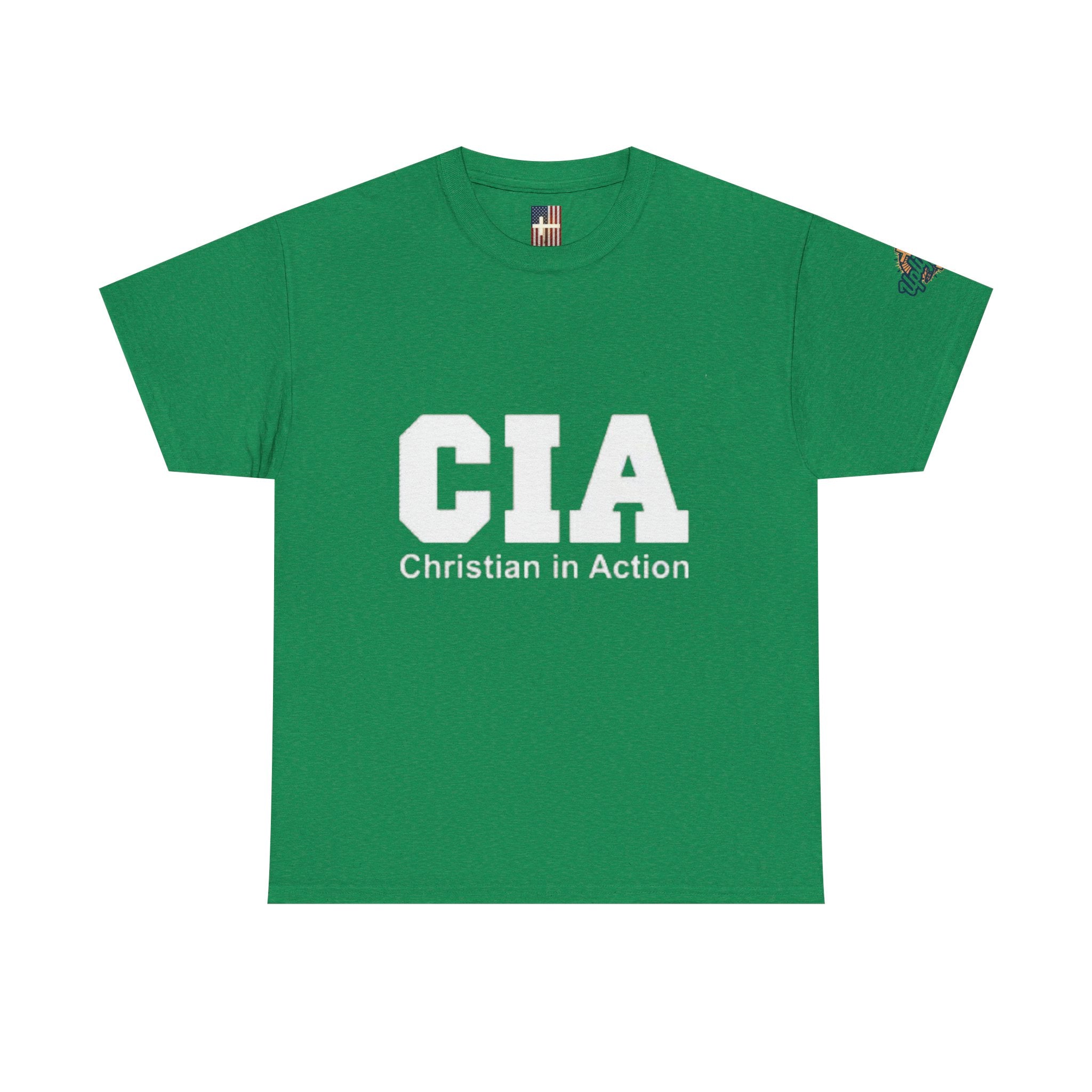 CIA Christian in Action T-shirt - Funny Faith Parody T-shirt - Mission Ready Apparel Printify