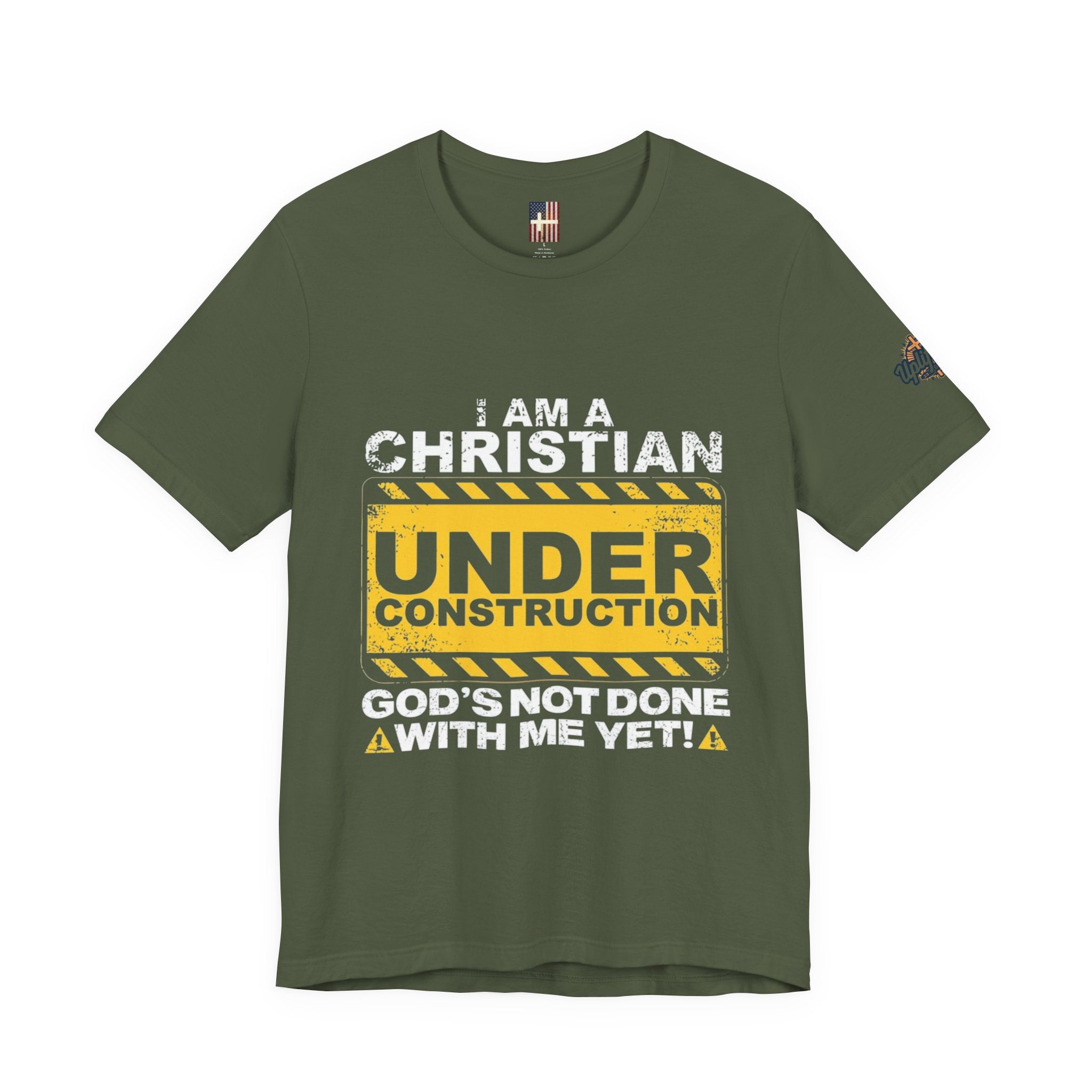 Christian Under Construction T-shirt | God Is Not Done With Me Yet T-shirt Printify