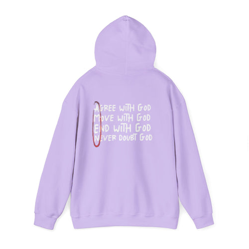 AMEN Acronym Hoodie – Agree with God Move with God End with God Never Doubt God Christian Sweatshirt for Unwavering Faith Printify