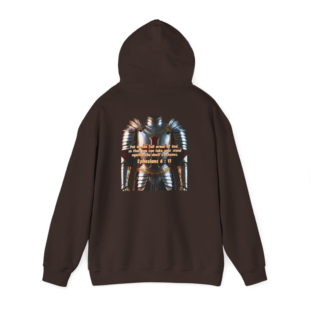 Religious Graphic Armor Of God Design - Unisex Heavy Blend™ Hooded Sweatshirt Printify