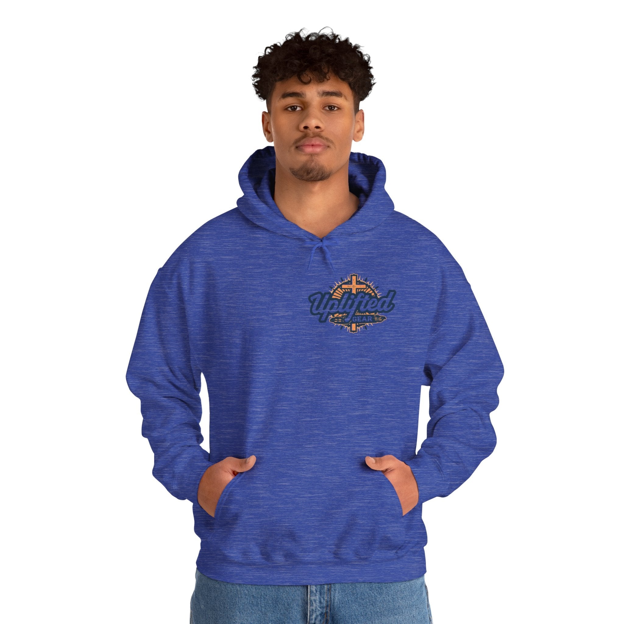 Trust in The Lord Proverbs 3:5-6 Biblical Design Unisex Heavy Blend™ Hooded Sweatshirt Printify