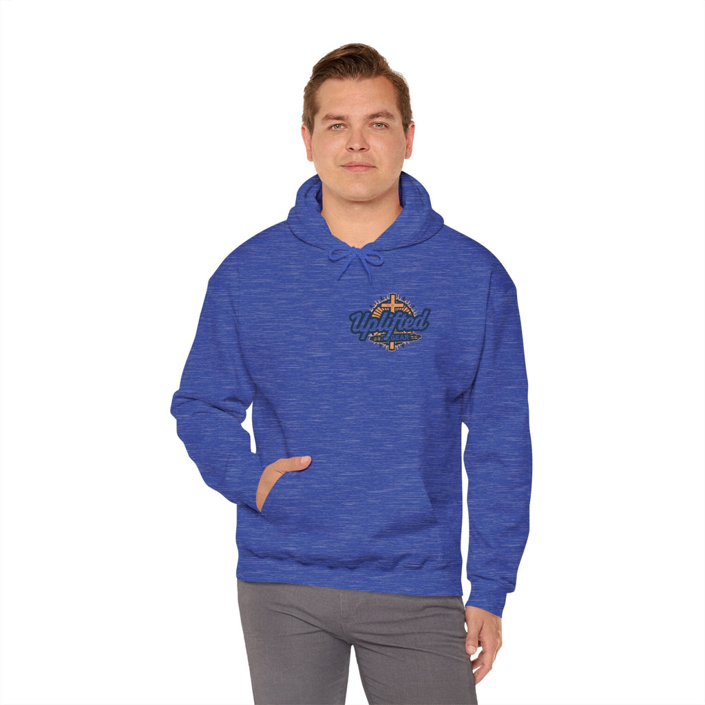 ✨ Chosen. Loved. Redeemed. – Elegant Christian Hoodie | Gold Foil Faith Tee | Subtle Cross & Heart Design | Inspirational Bible Verse Apparel by Uplifted Gear Printify