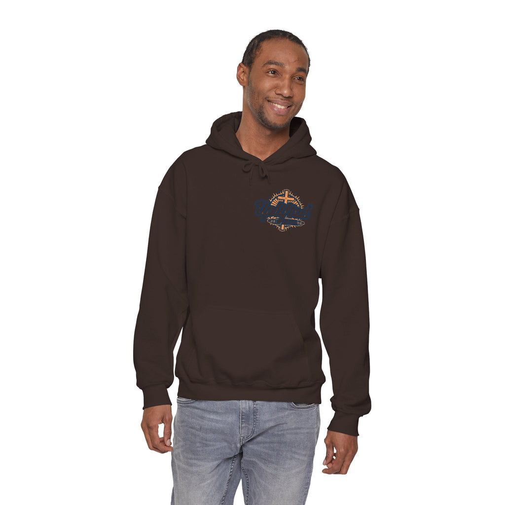 Jesus is King Hoodie – Bold Crown & Cross Christian Sweatshirt for Eternal Reign & Cozy Faith Printify