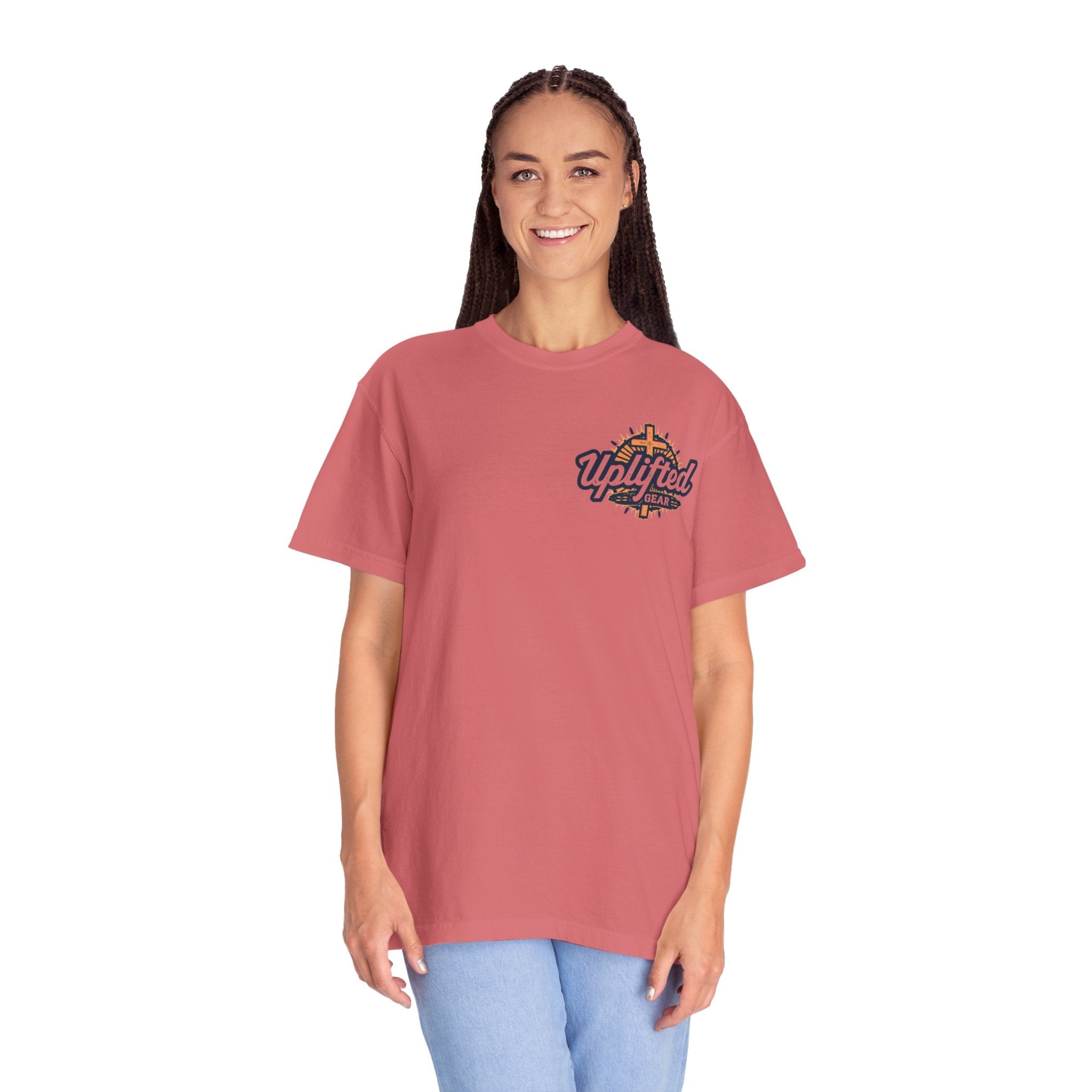 Jesus Ichthys T-shirt – Christian Fish Symbol with Cross & Jesus Inscription T-shirt for Eternal Faith & Streetwear Printify