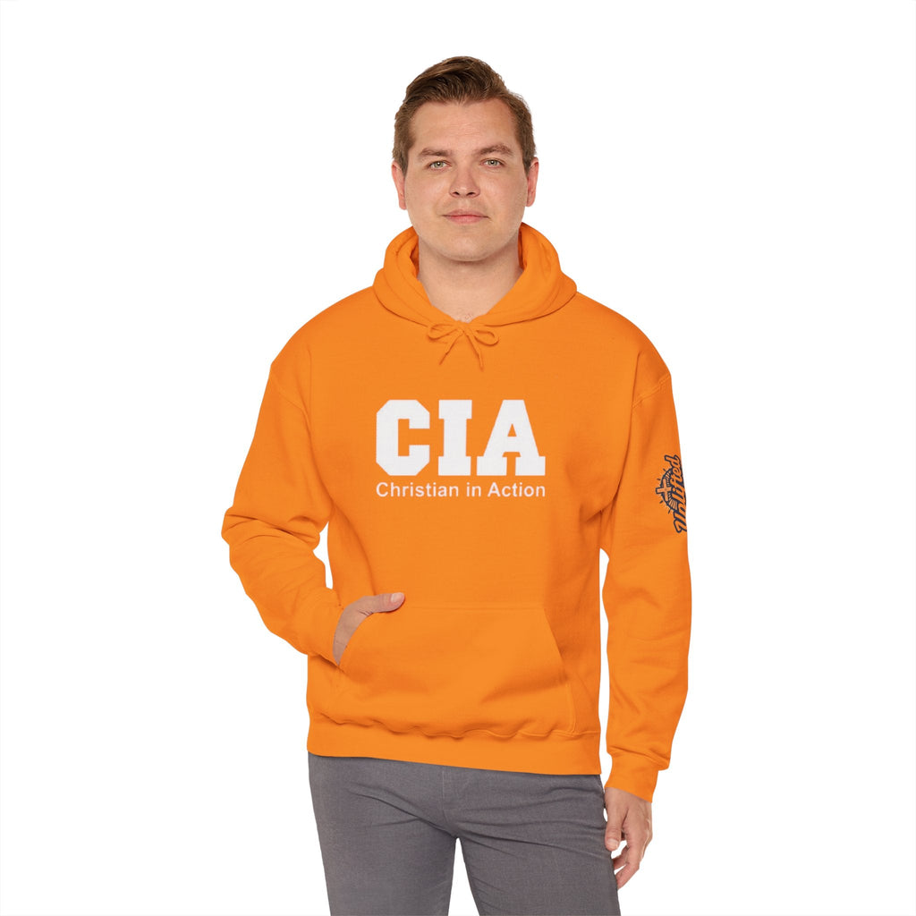 CIA Christian in Action Hoodie - Funny Faith Parody Hoodie - Mission Ready Apparel Printify