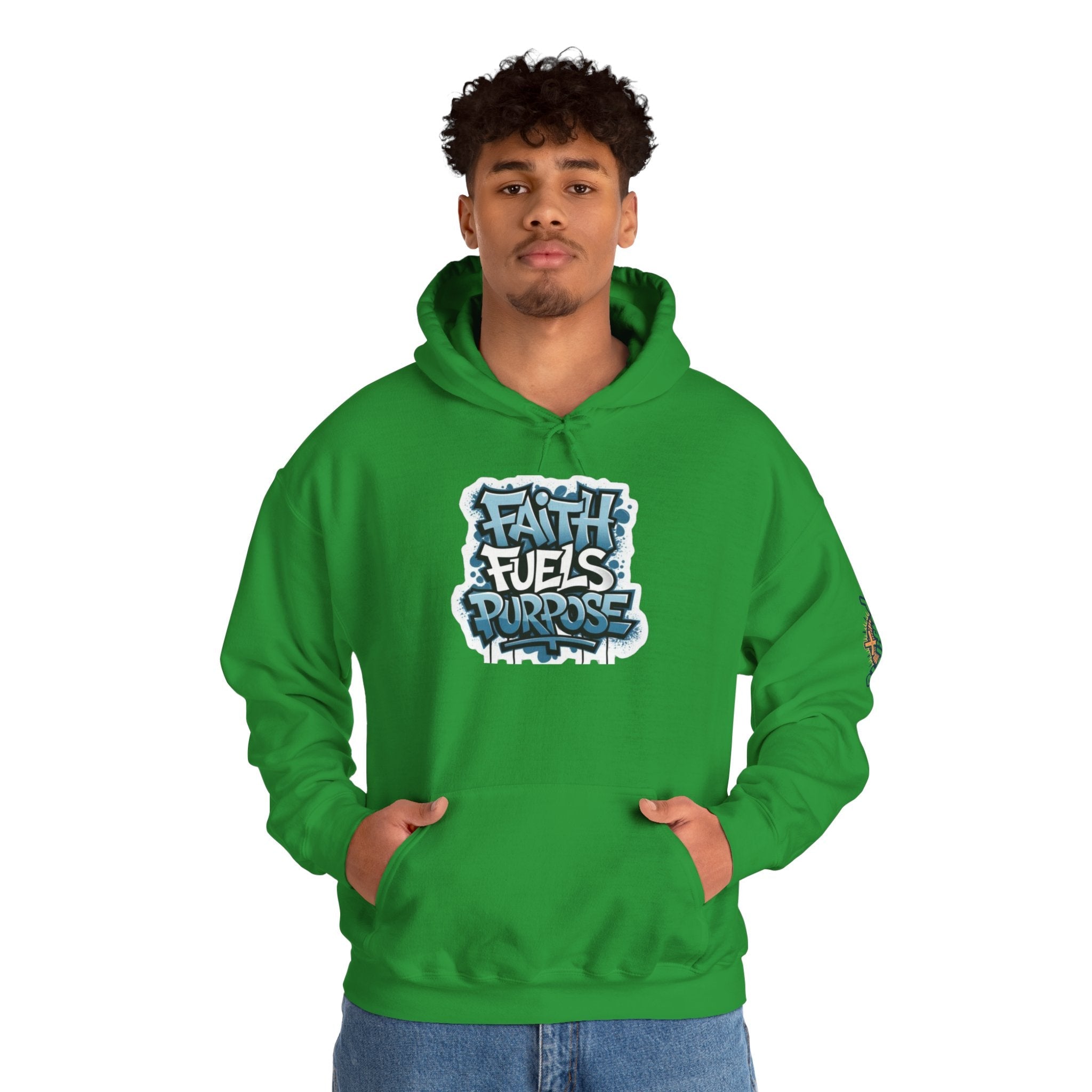 Faith Fuels Purpose Hoodie – Inspirational Christian Sweatshirt for Divine Drive & Unstoppable Belief Printify