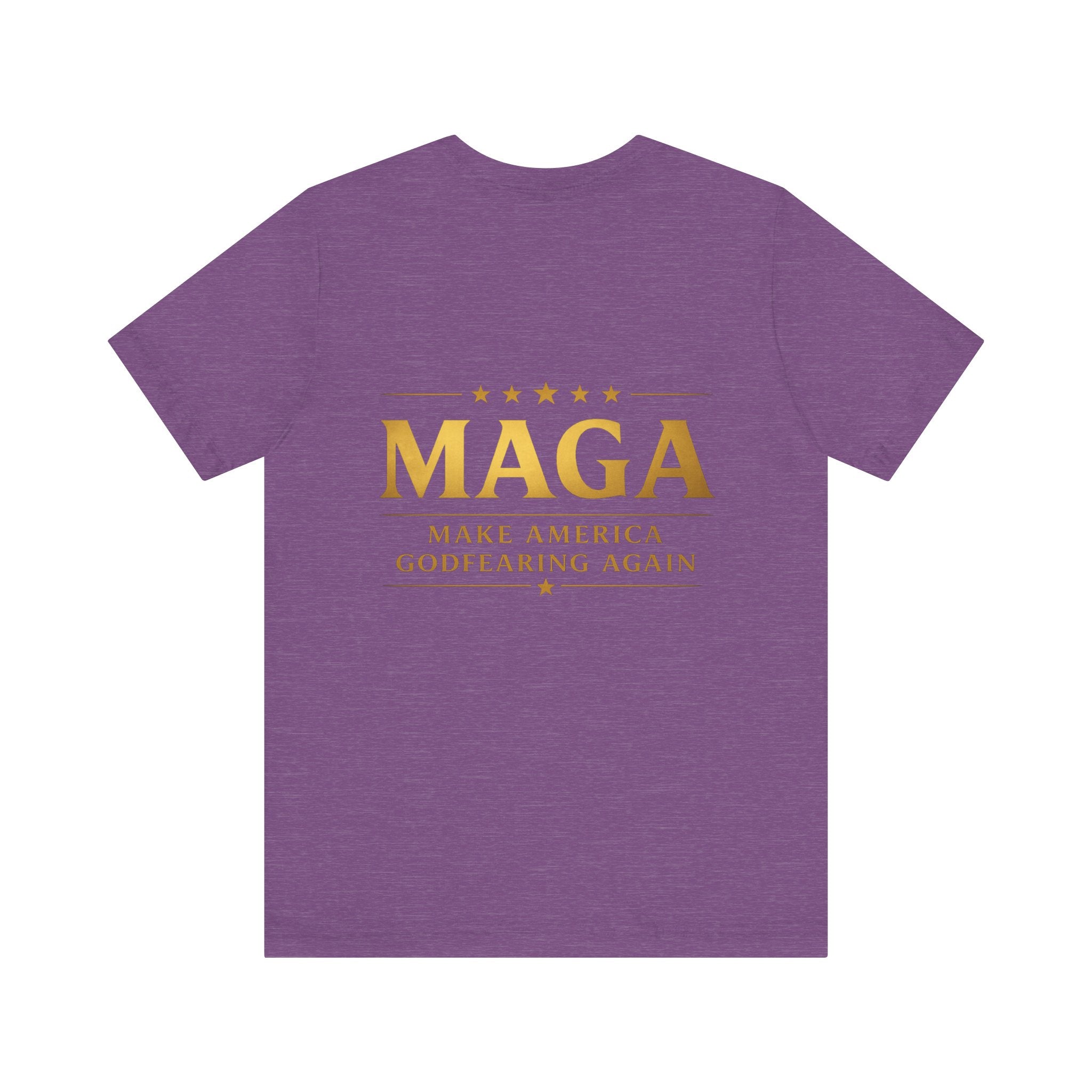 MAGA Gold Letter T-Shirt — "Make America Great Again" Printify
