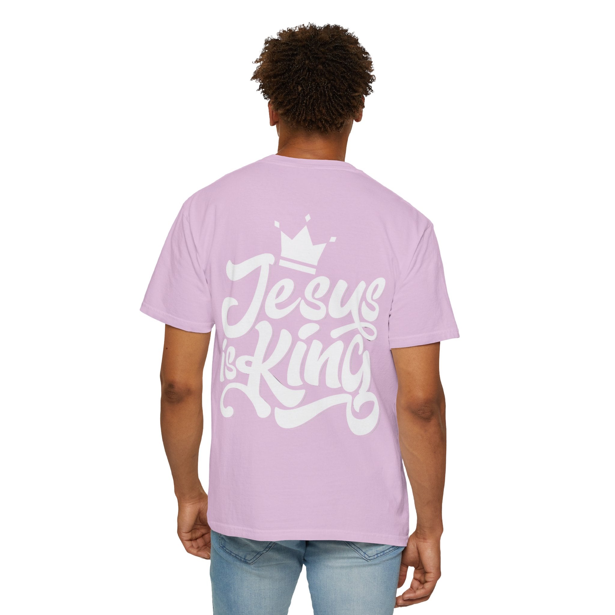 Jesus is King T-Shirt – Bold Christian Faith Tee with Crown & Cross for Eternal Reign Printify