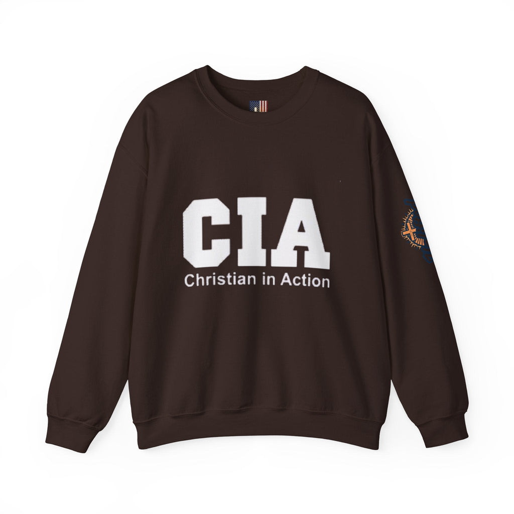 CIA Christian in Action Sweatshirt - Funny Faith Parody Sweatshirt - Mission Ready Apparel Printify