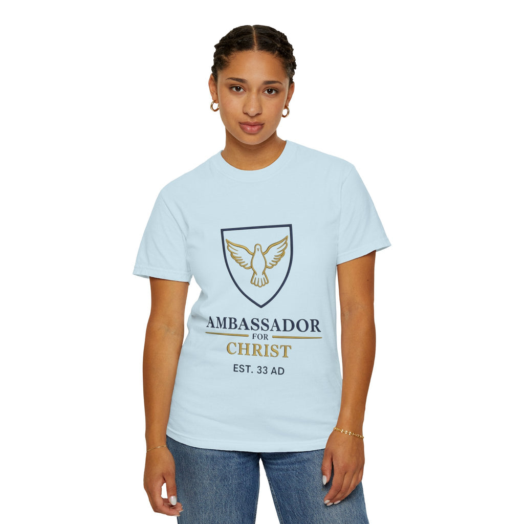 Ambassador for Christ T-Shirt – Established 33 AD Christian Tee for Bold Faith Printify