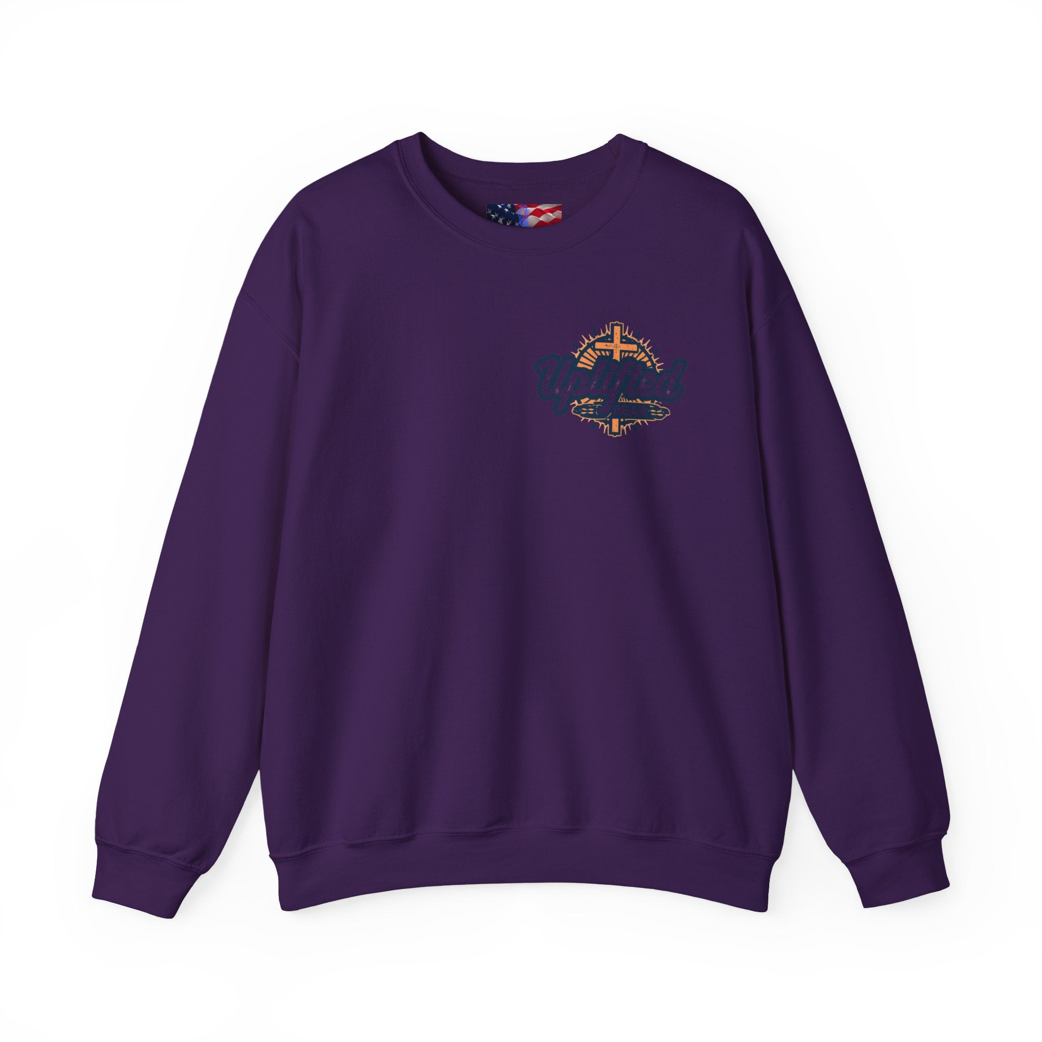 Trust in The Lord Proverbs 3:5-6 Biblical Design Crewneck Sweatshirt Printify