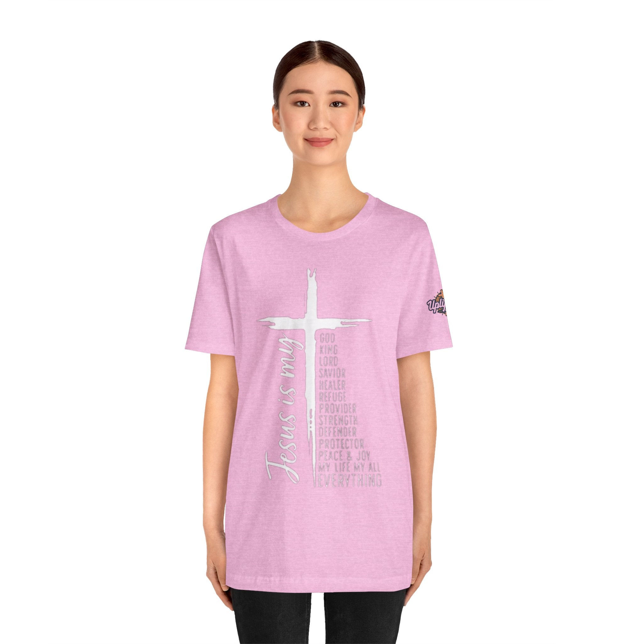 Jesus Is My Everything T-shirt – Cross List God King Lord Savior Christian T-shirt for Total Surrender Faith Printify