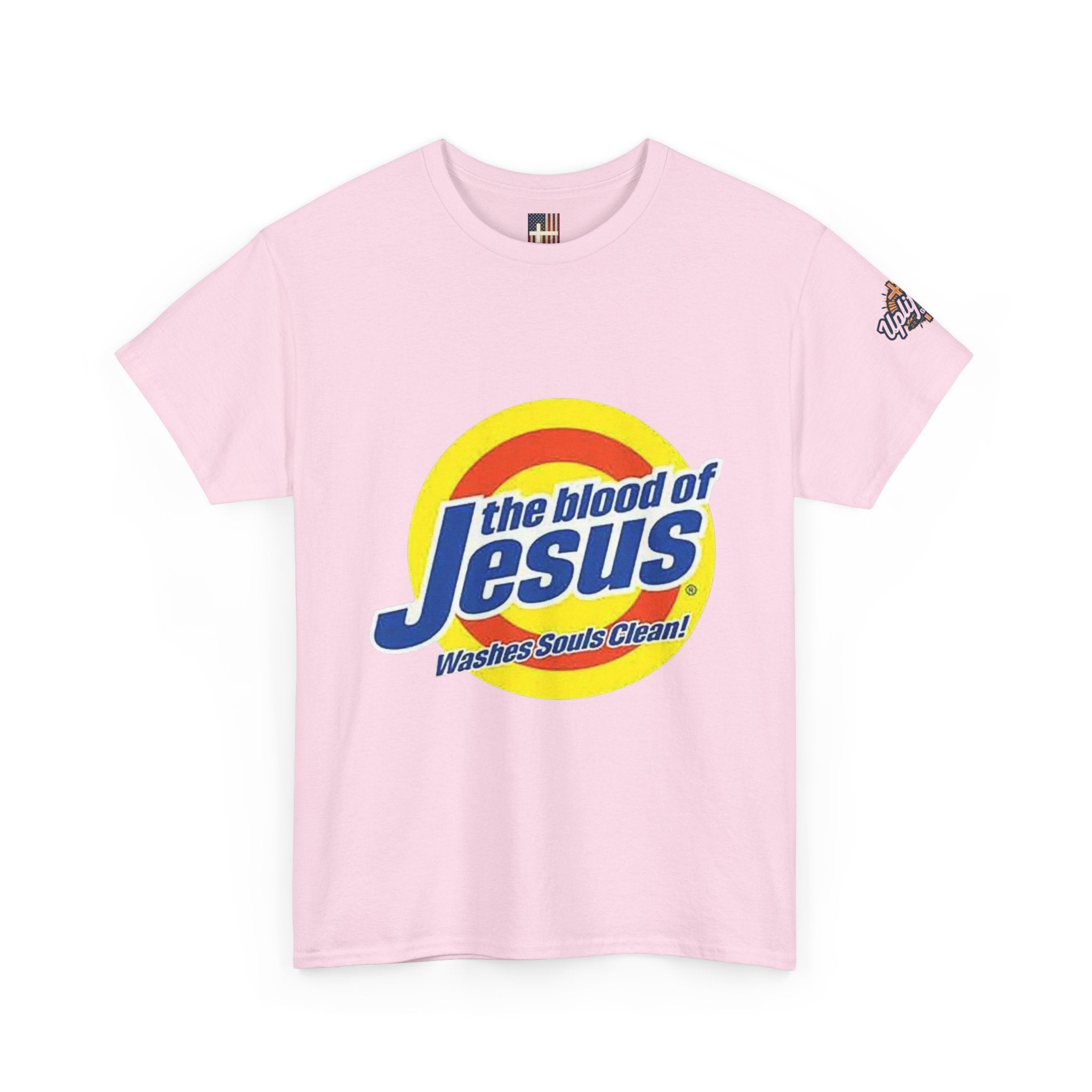 Blood of Jesus Washes Souls Clean T-shirt - Funny Tide Parody - Christian Faith T-shirt Printify