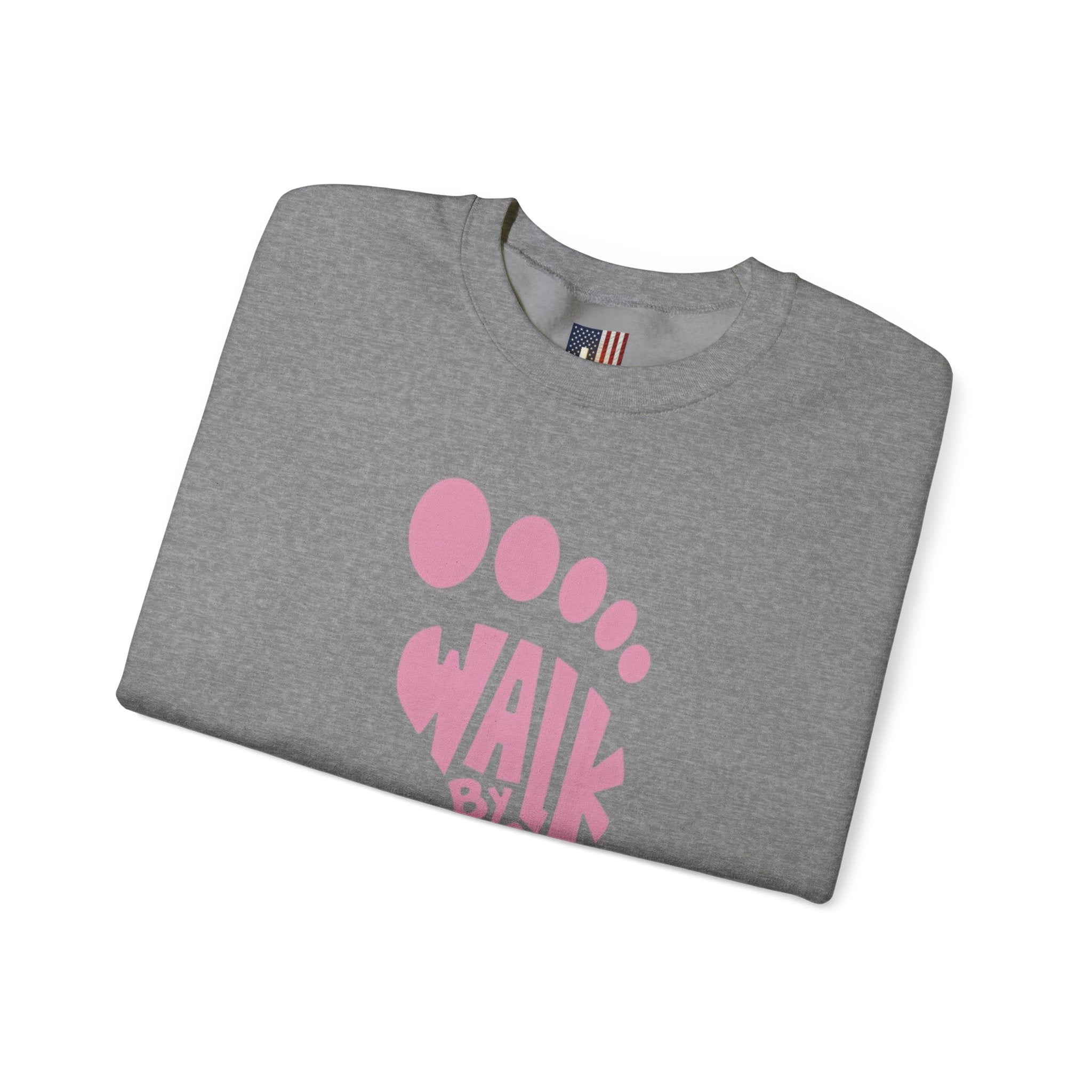 Walk By Faith Footprint Sweatshirt Printify