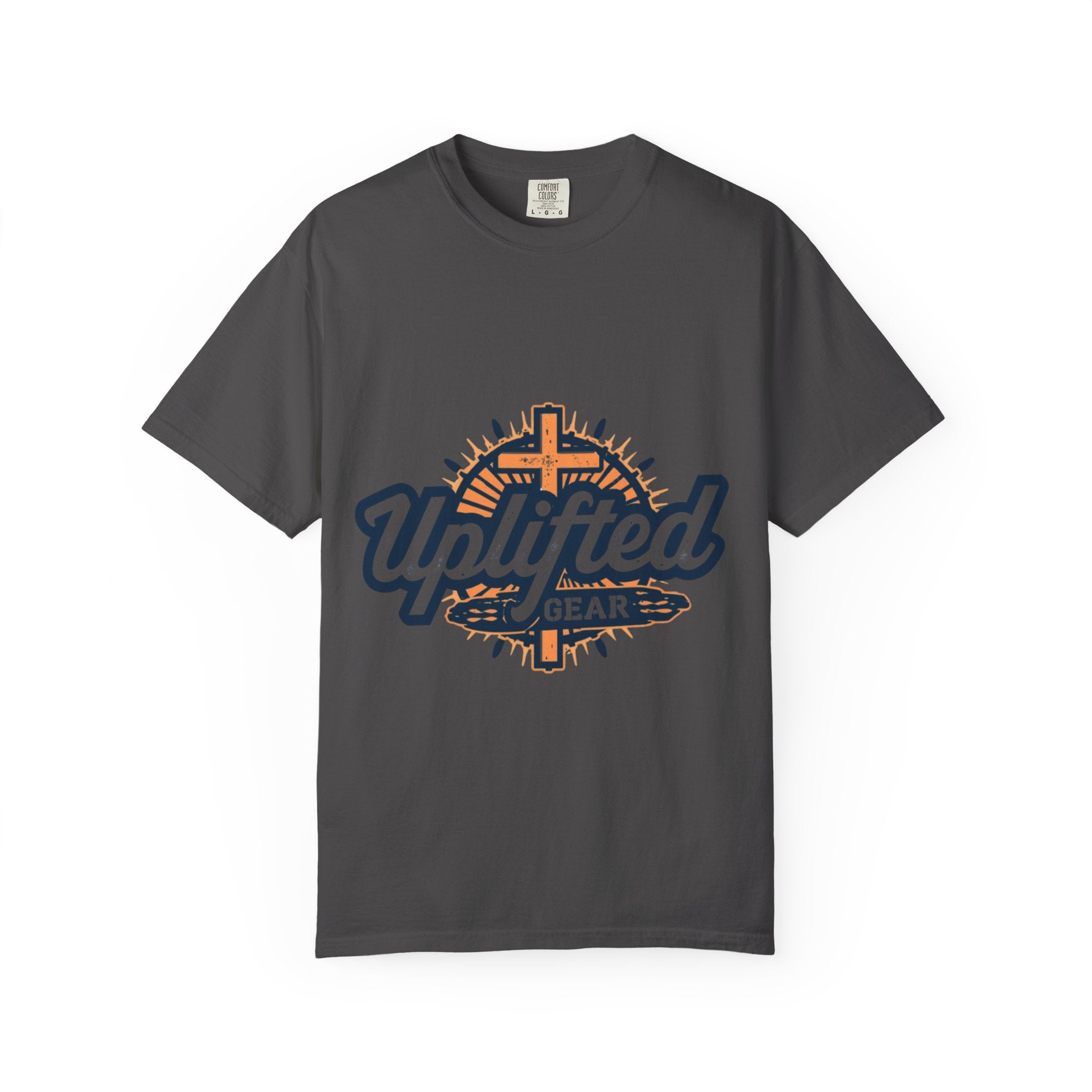 Uplifted Gear Christian T-Shirt – Bold Logo Faith Tee for Inspired Living Printify