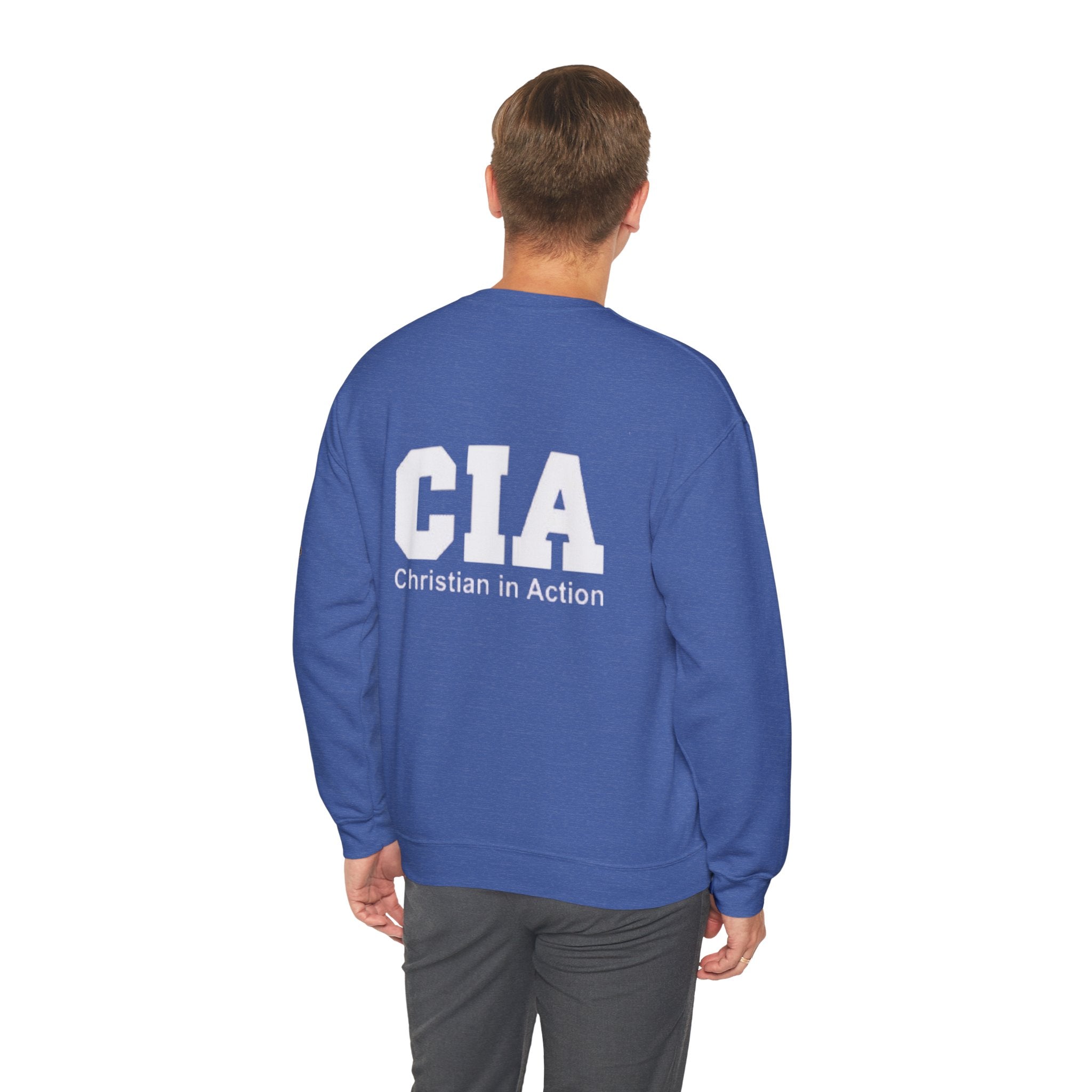 CIA Christian in Action Sweatshirt - Funny Faith Parody Sweatshirt - Mission Ready Apparel Printify