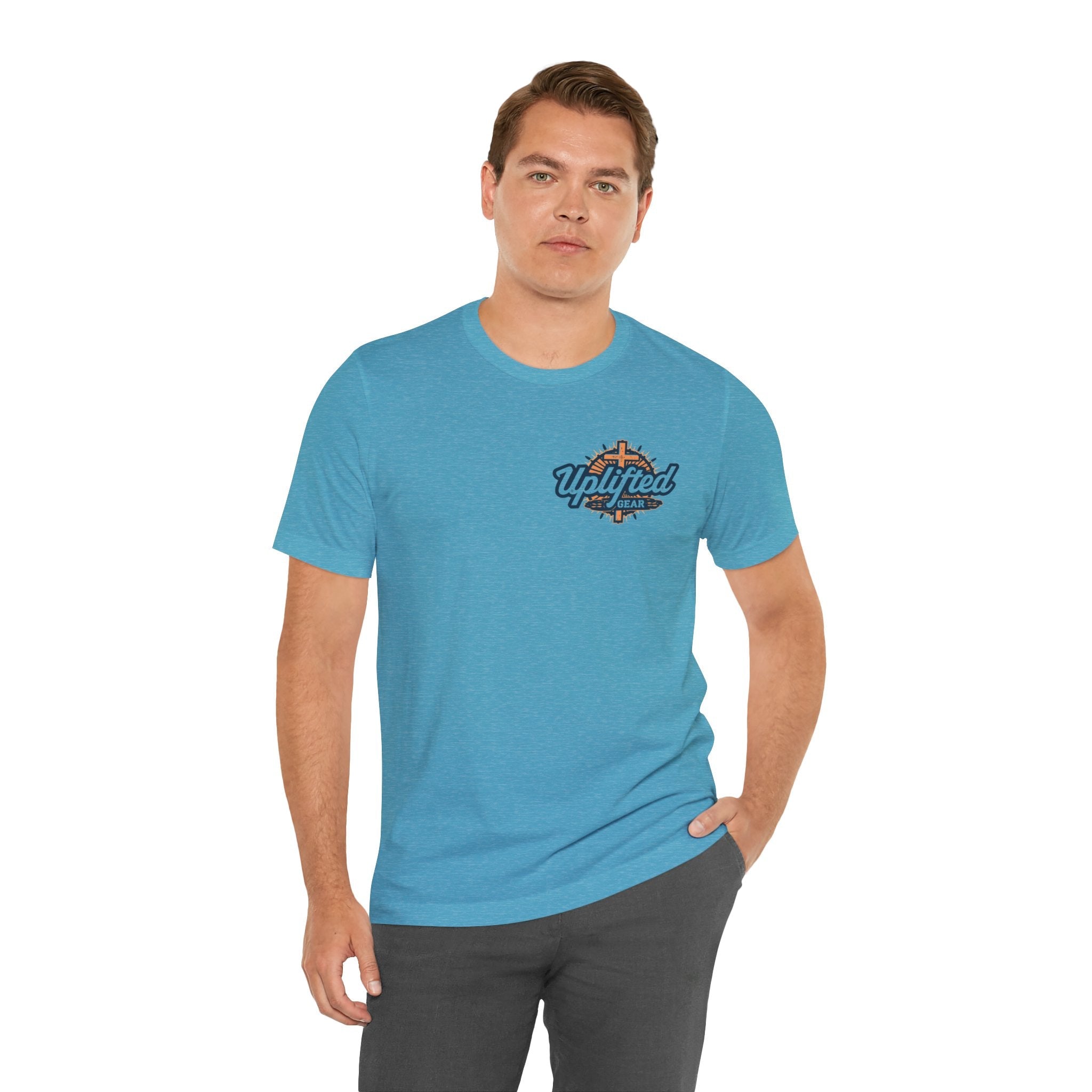 Religious Graphic Tee with Armor Of God Design Unisex Jersey Short Sleeve Tee Printify