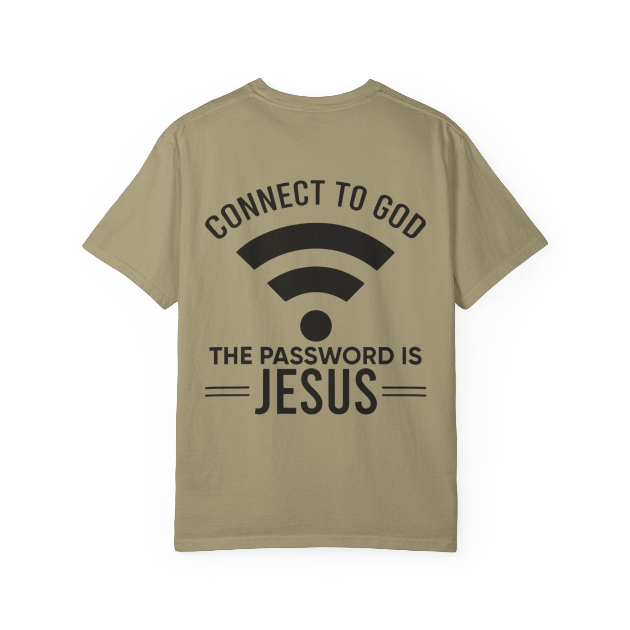 Connect to God T-shirt - WIFI Password is Jesus - Funny Christian Faith T-shirt Printify