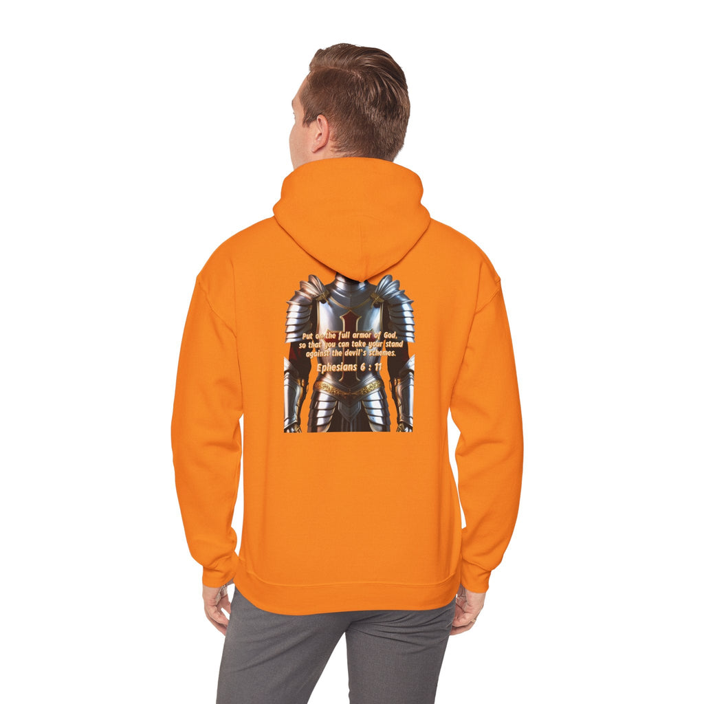 Religious Graphic Armor Of God Design - Unisex Heavy Blend™ Hooded Sweatshirt Printify