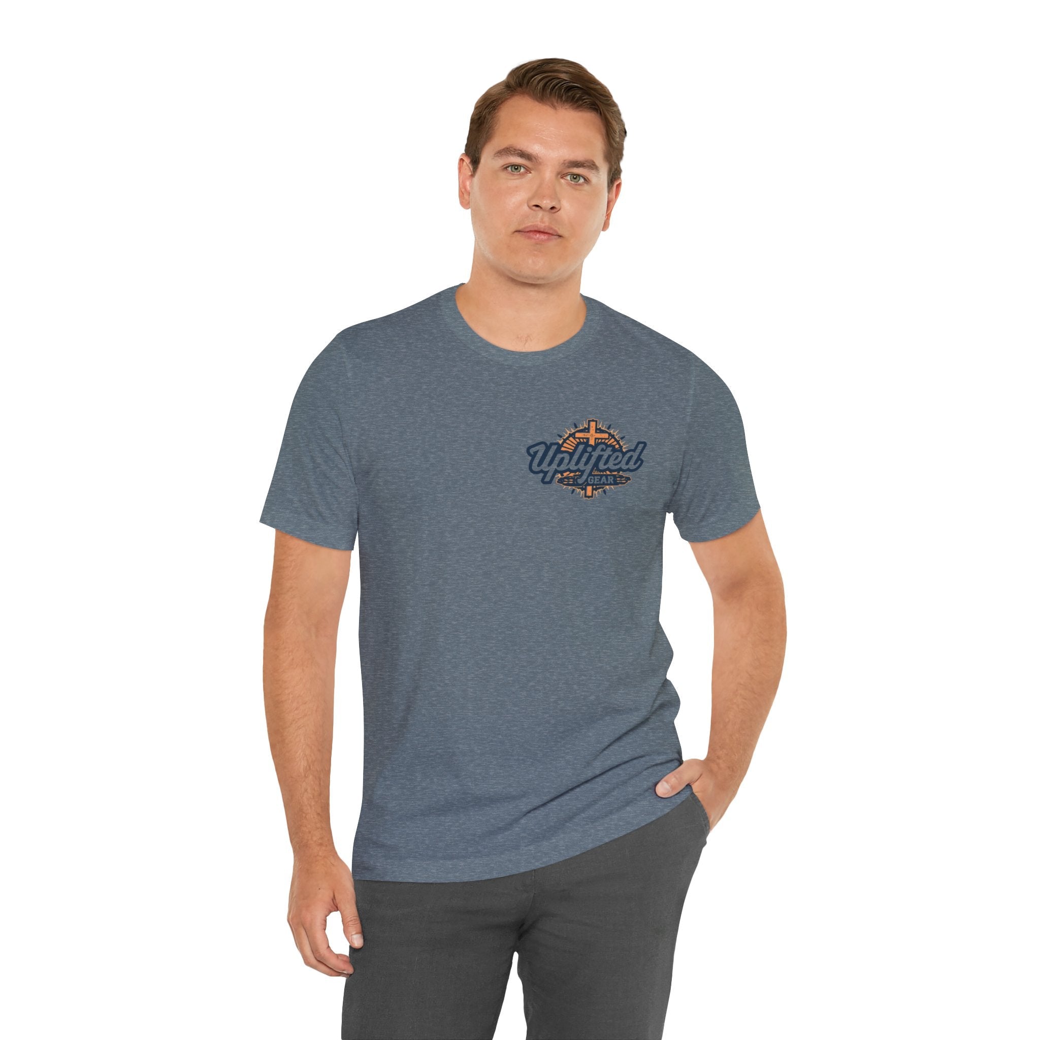Religious Graphic Tee with Armor Of God Design Unisex Jersey Short Sleeve Tee Printify