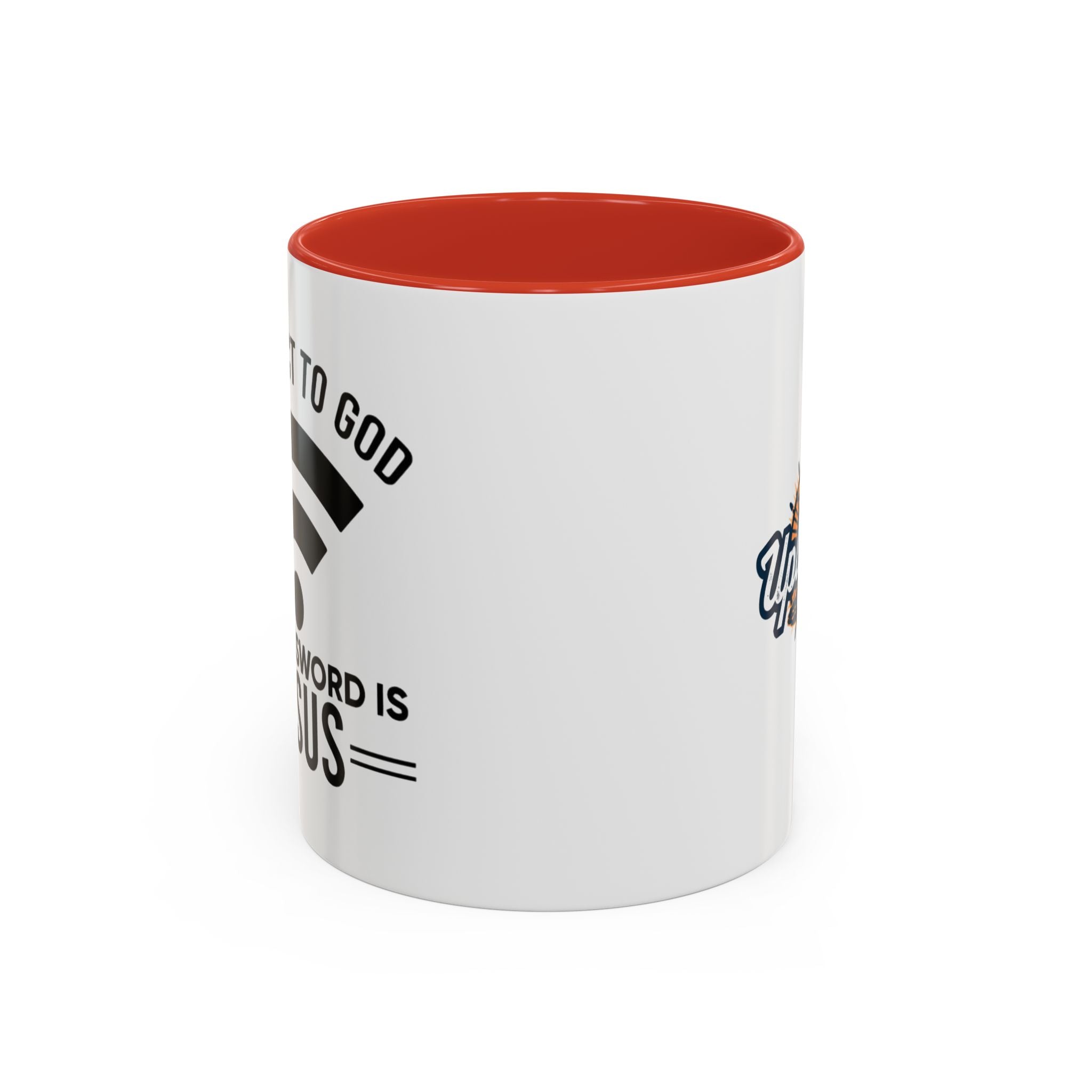 Connect to God Coffee Mug — "WIFI Password is Jesus" Funny Christian Faith Mug Printify