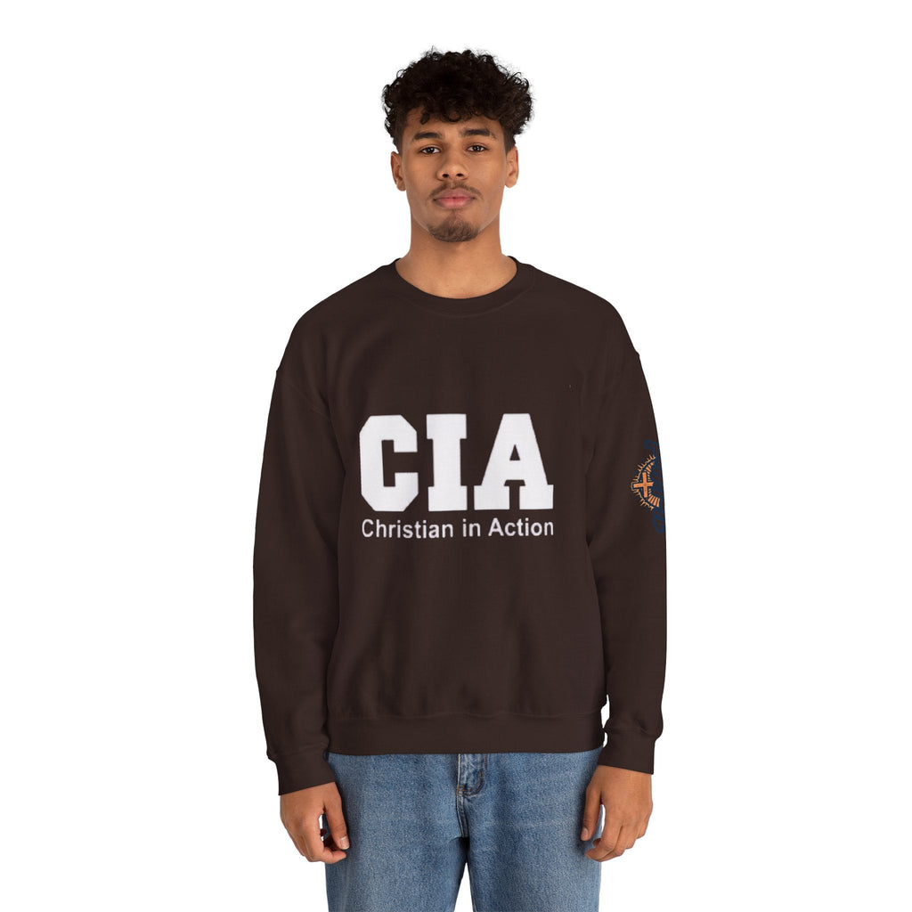 CIA Christian in Action Sweatshirt - Funny Faith Parody Sweatshirt - Mission Ready Apparel Printify