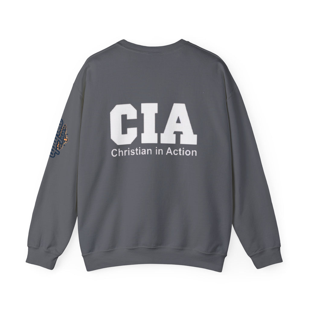 CIA Christian in Action Sweatshirt - Funny Faith Parody Sweatshirt - Mission Ready Apparel Printify