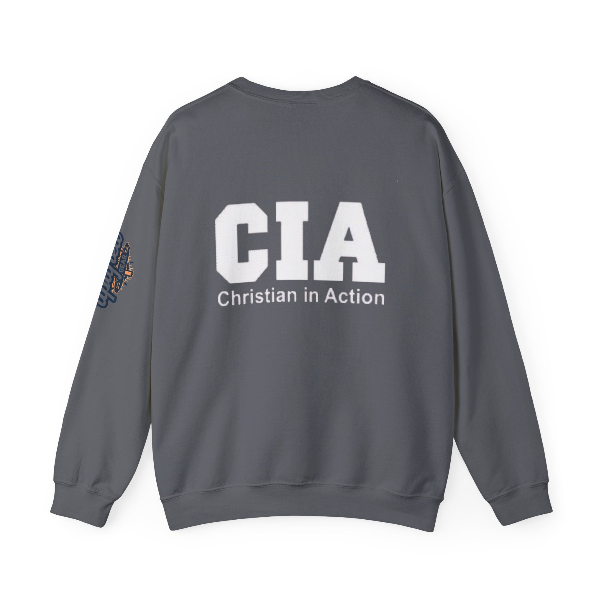 CIA Christian in Action Sweatshirt - Funny Faith Parody Sweatshirt - Mission Ready Apparel Printify