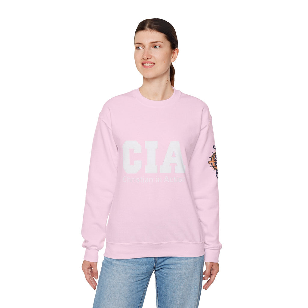 CIA Christian in Action Sweatshirt - Funny Faith Parody Sweatshirt - Mission Ready Apparel Printify