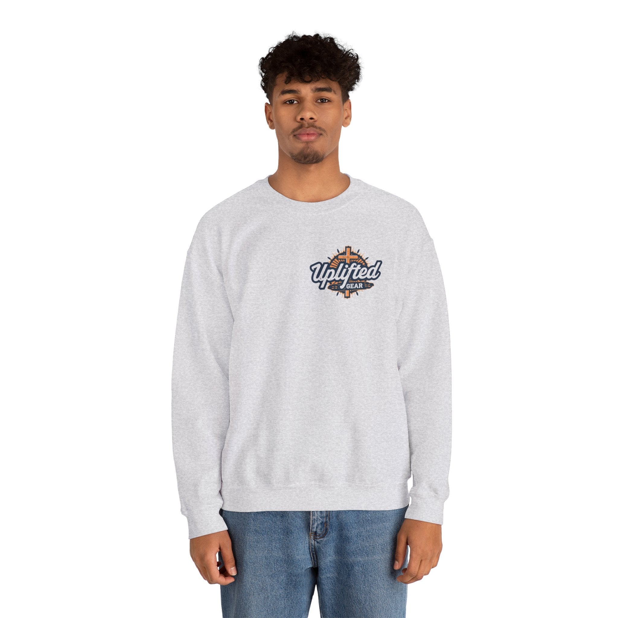 Abide Sweatshirt – Vine Wrapped John 15:5 Christian Sweatshirt for Cozy Devotion Printify
