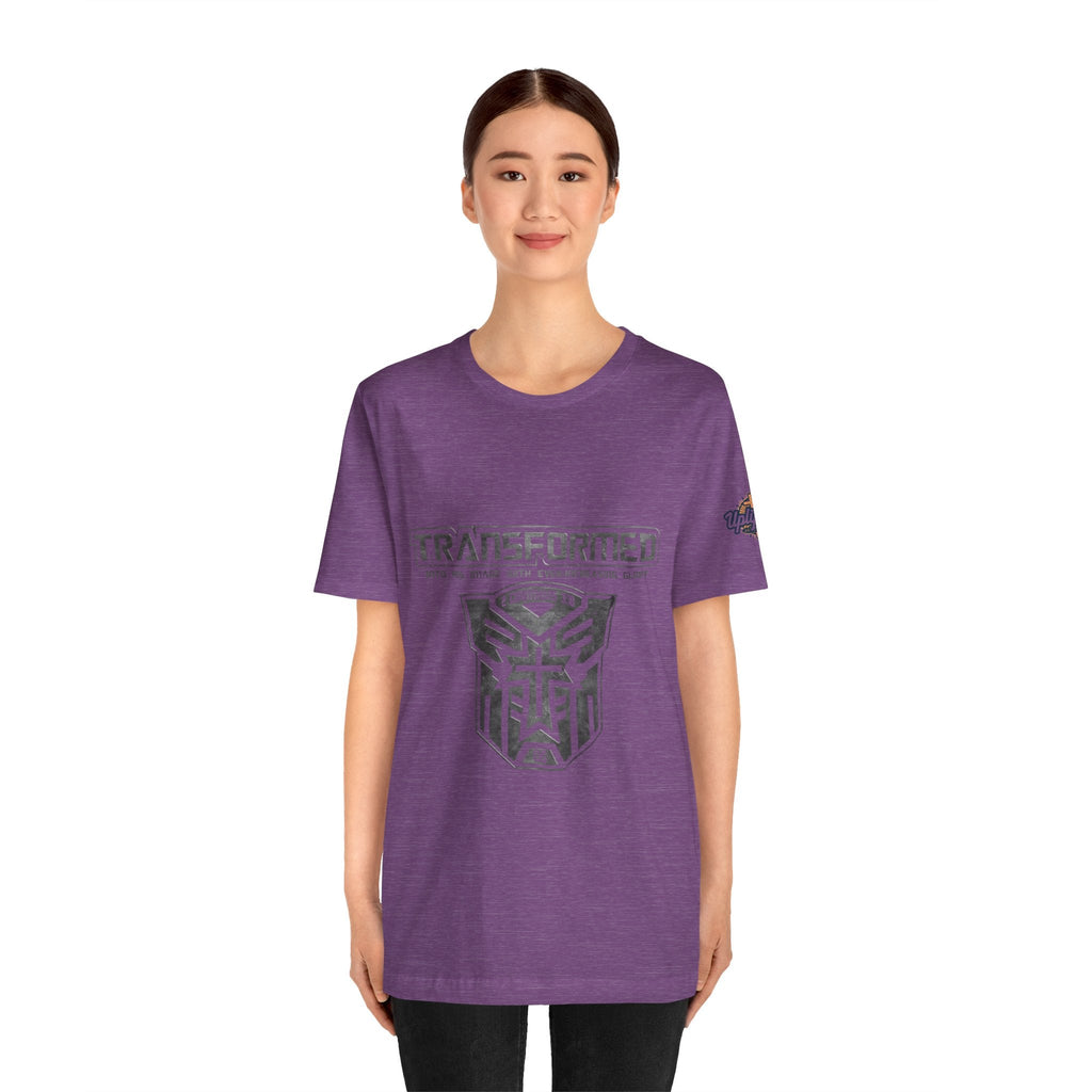 Transformer Logo Christian T-shirt | 2 Corinthians 3:18 Bible Verse T-shirt Printify