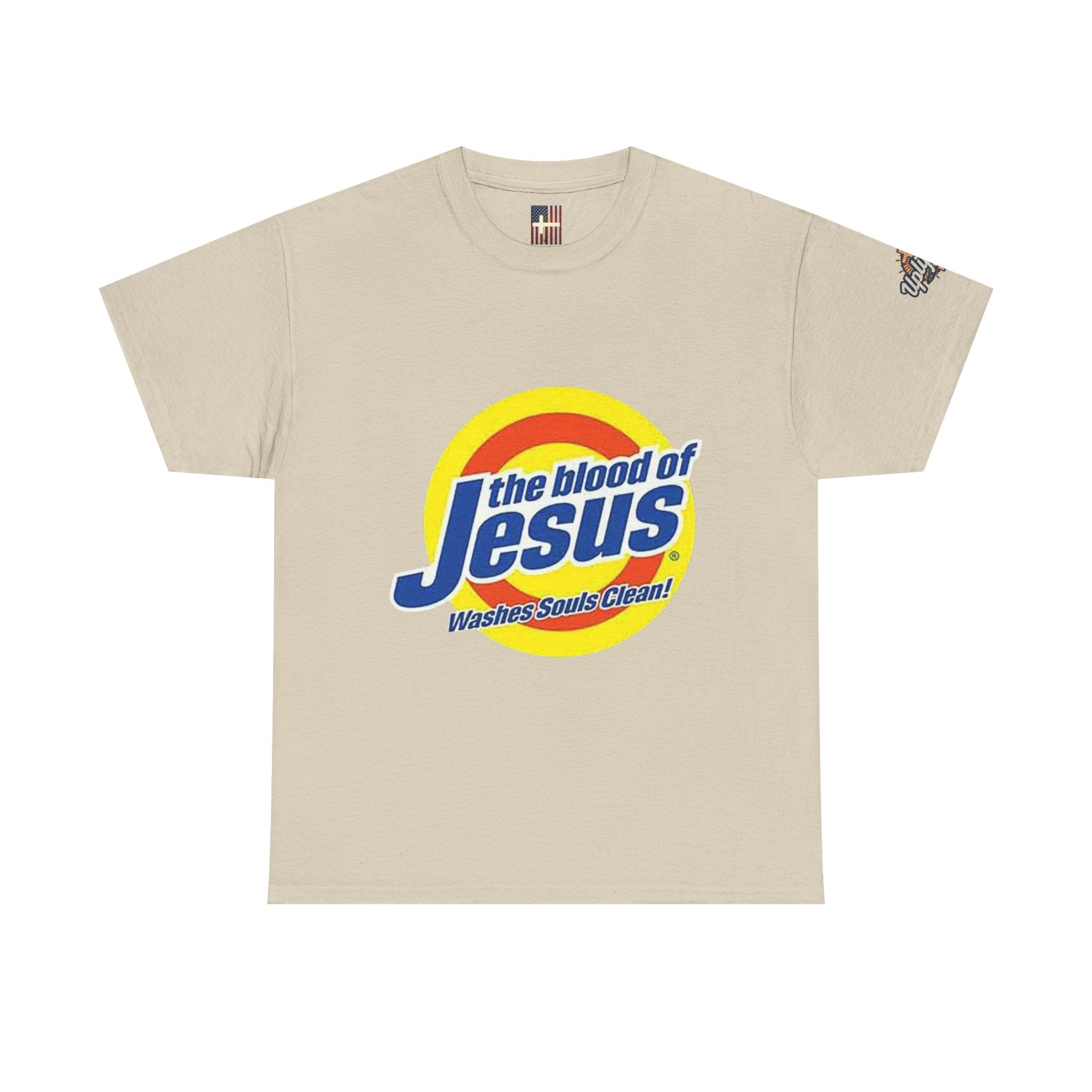 Blood of Jesus Washes Souls Clean T-shirt - Funny Tide Parody - Christian Faith T-shirt Printify