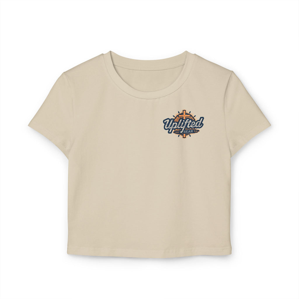 Women's Baby Tee - Phillipians 4:13 Bible Verse Religious Design Printify