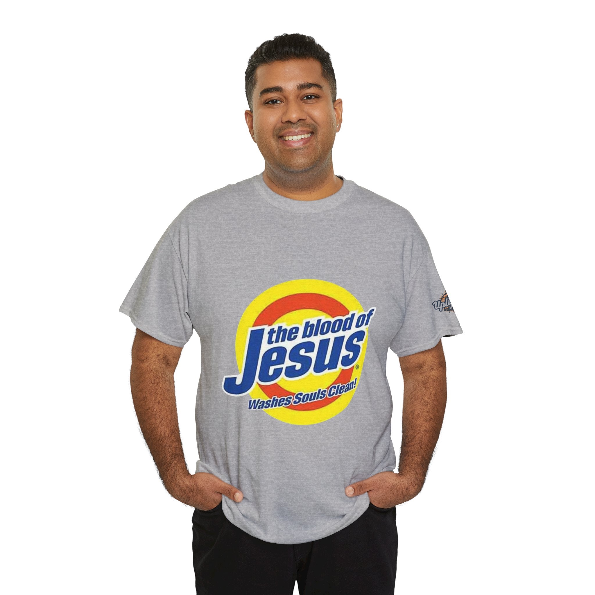 Blood of Jesus Washes Souls Clean T-shirt - Funny Tide Parody - Christian Faith T-shirt Printify
