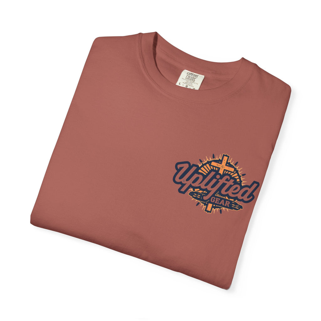 Faith Over Fear T-shirt – Graffiti Wall Christian T-shirt for Bold 2 Corinthians 5:7 Streetwear & Unshakable Faith Printify