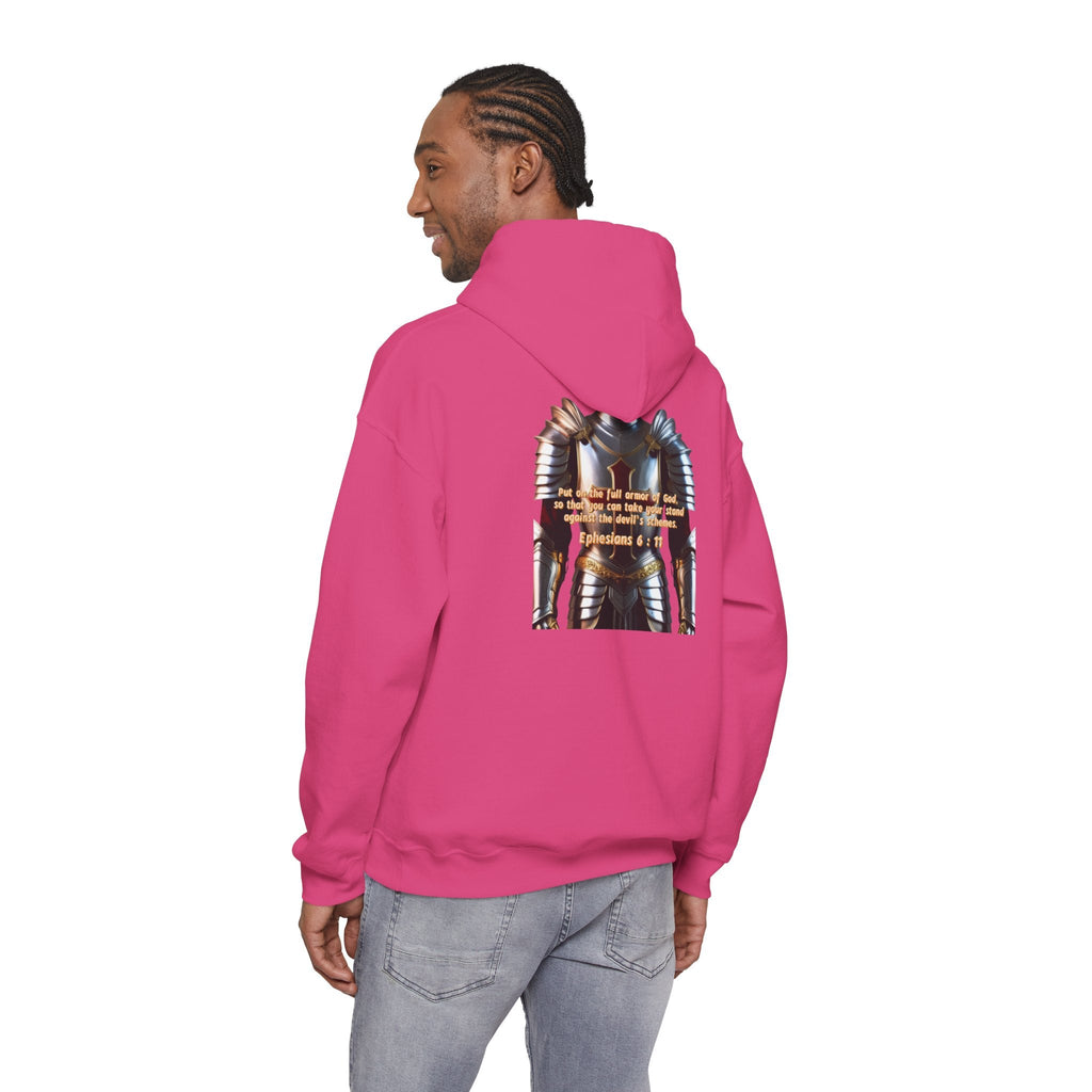 Religious Graphic Armor Of God Design - Unisex Heavy Blend™ Hooded Sweatshirt Printify