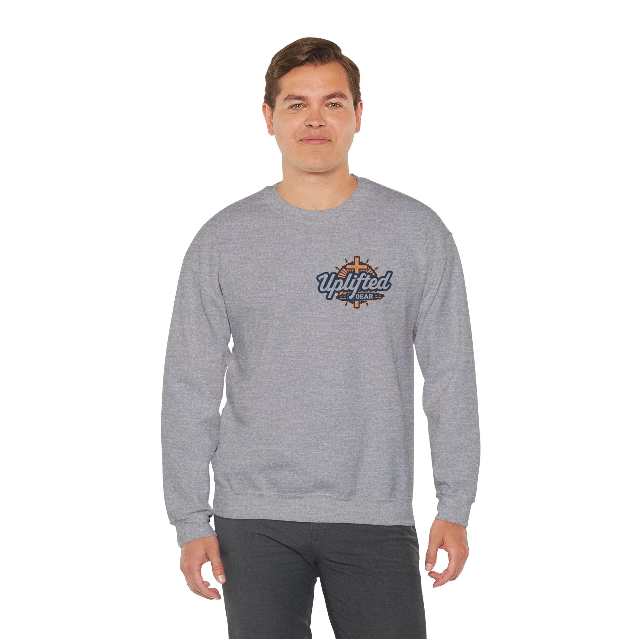 Bible Verse Heavy Blend™ Crewneck Sweatshirt Unisex  - Philippians 4 : 13 Printify