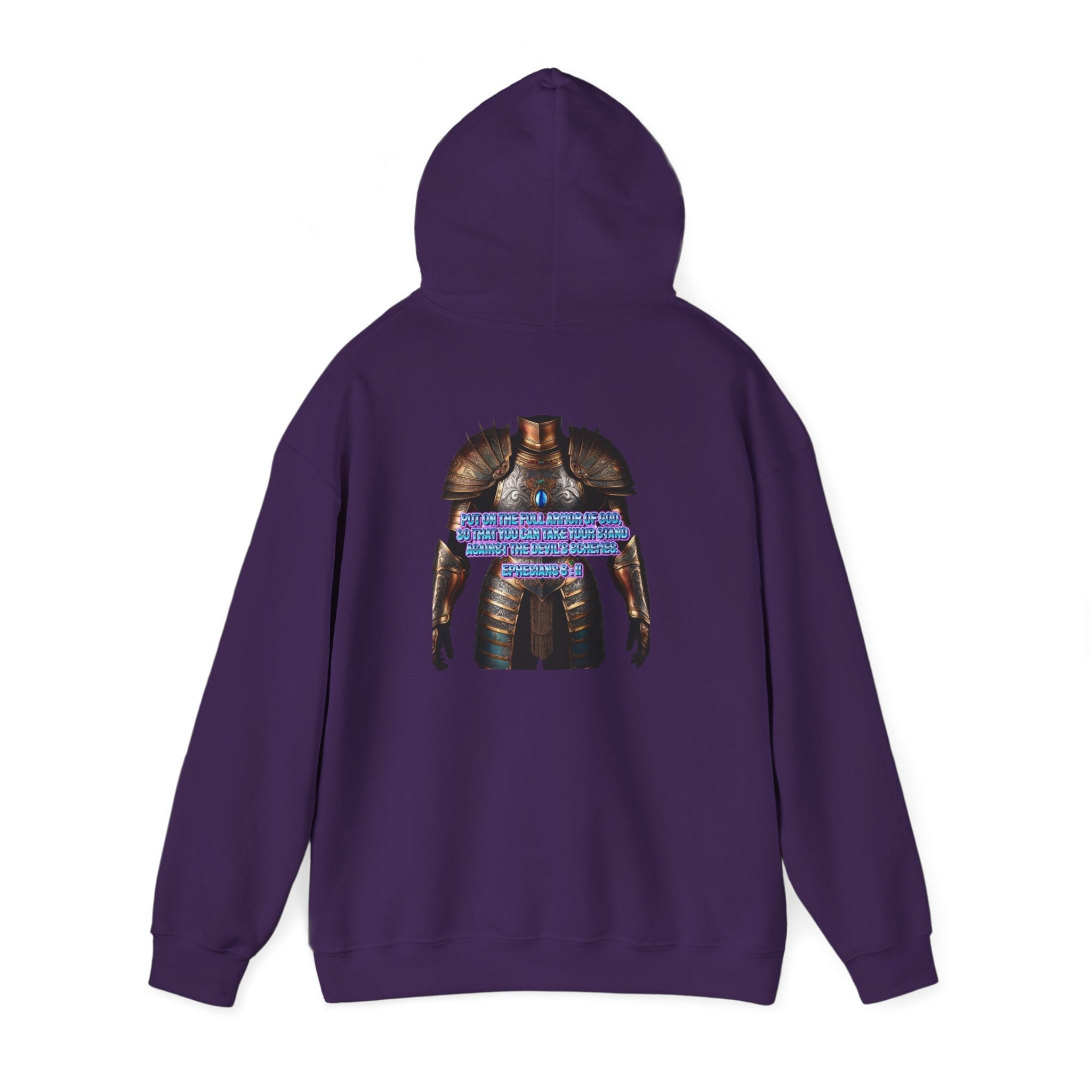 Religious Graphic Armor Of God Design - Unisex Heavy Blend™ Hooded Sweatshirt Printify