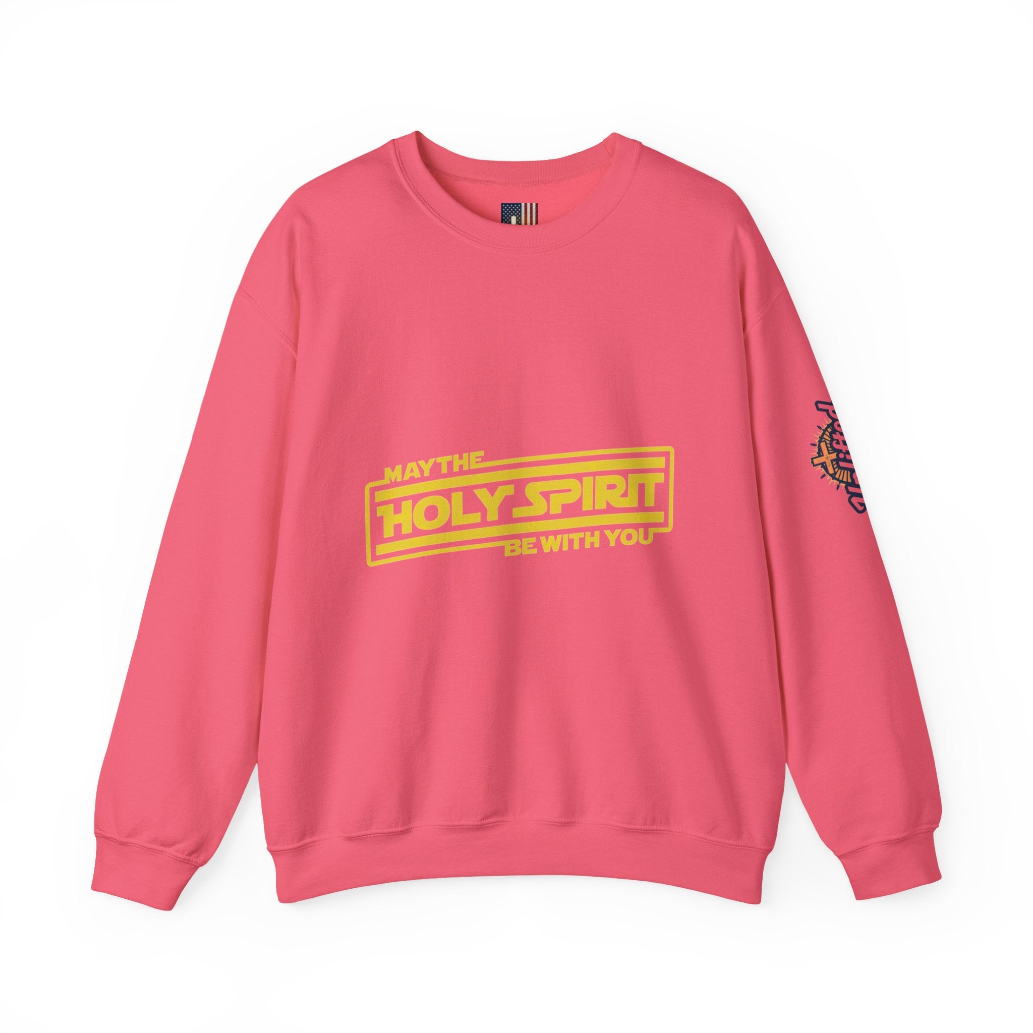 May the Holy Spirit Be With You Sweatshirt - Christian Star Wars Parody Sweatshirt Printify