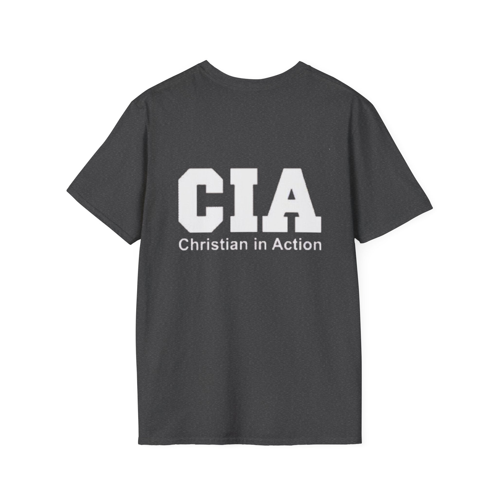 CIA Christian in Action T-shirt - Funny Faith Parody T-shirt - Mission Ready Apparel Printify