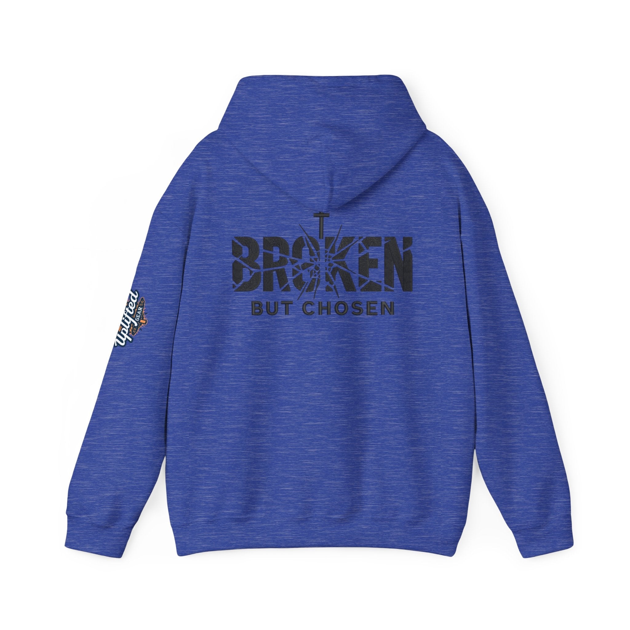 Broken But Chosen Hoodie — Christian Faith Graphic Sweatshirt Printify
