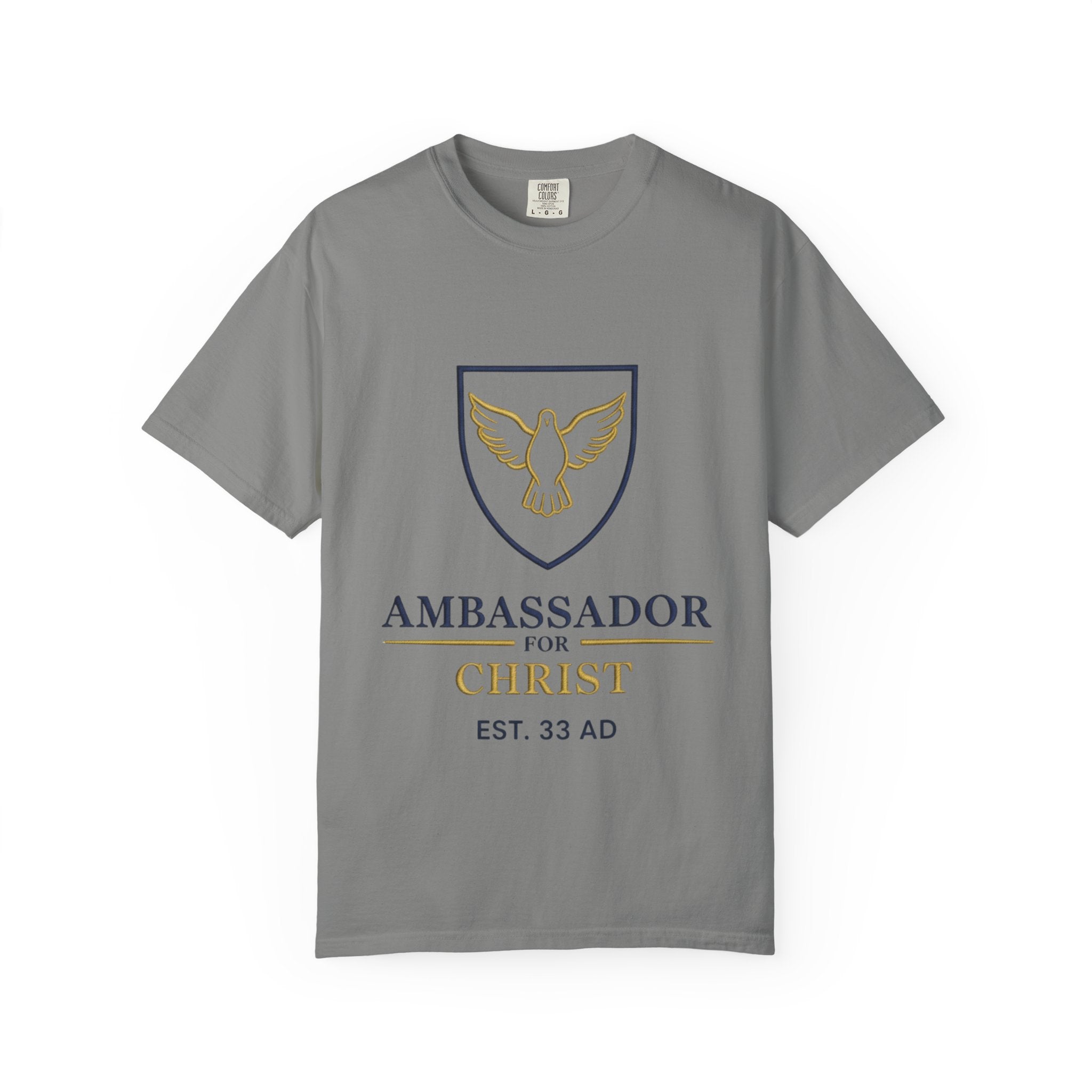 Ambassador for Christ T-Shirt – Established 33 AD Christian Tee for Bold Faith Printify