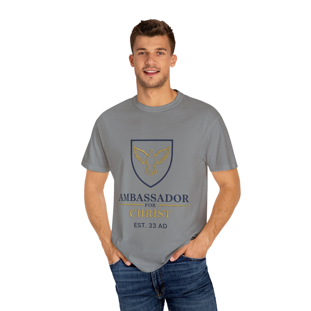 Ambassador for Christ T-Shirt – Established 33 AD Christian Tee for Bold Faith Printify