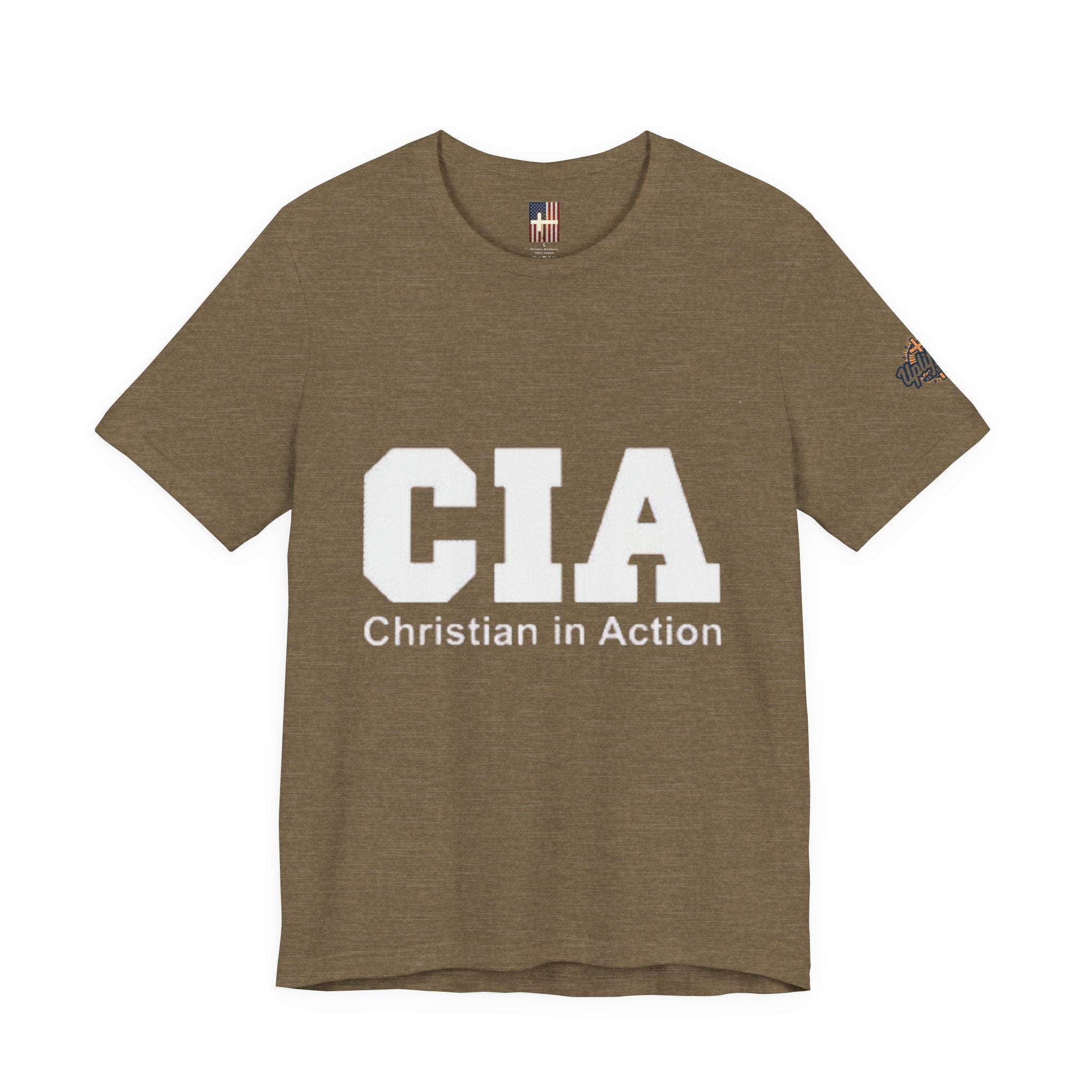 CIA Christian in Action T-shirt - Funny Faith Parody T-shirt - Mission Ready Apparel Printify