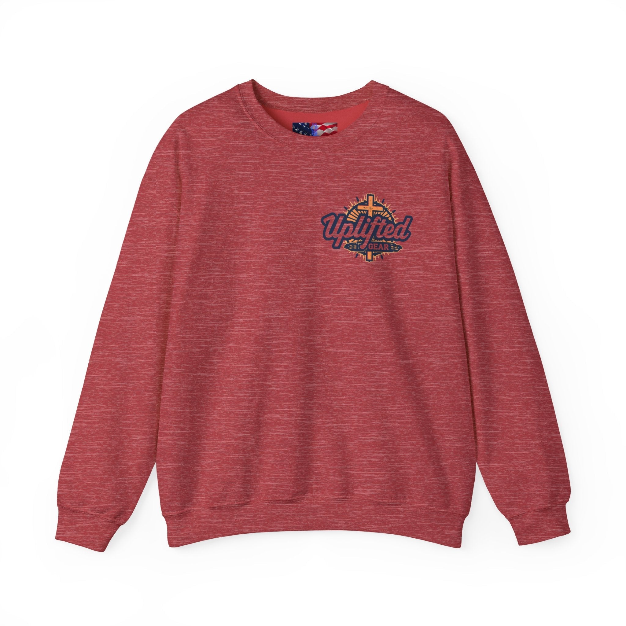 Trust in The Lord Proverbs 3:5-6 Biblical Design Crewneck Sweatshirt Printify