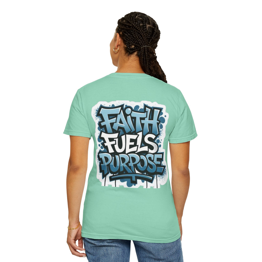 Faith Fuels Purpose T-shirt – Inspirational Christian T-shirt for Divine Drive & Unstoppable Belief Printify