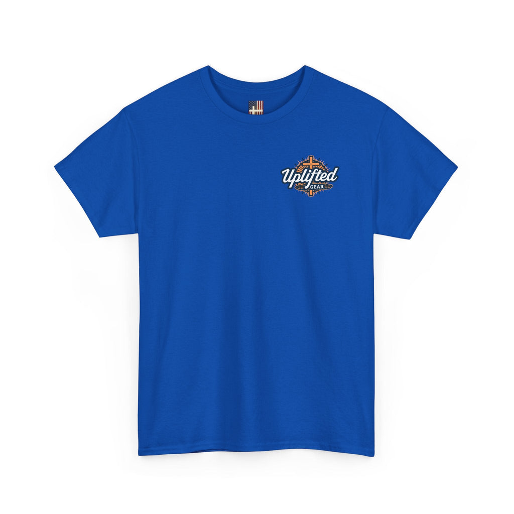 Walk By Faith Footprint T-Shirt Printify