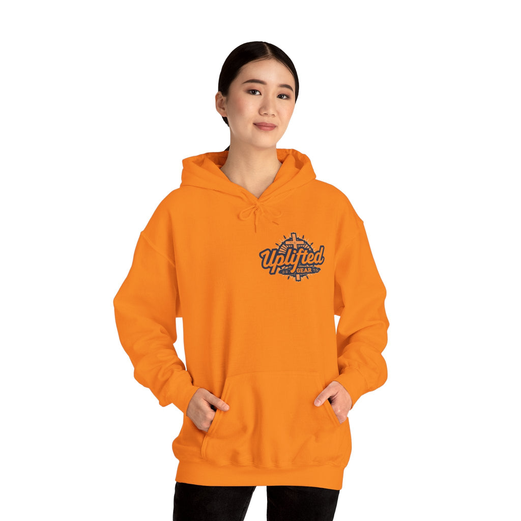 Christ is King Hoodie – Bold Crown & Cross Christian Sweatshirt for Unshakable Faith Printify