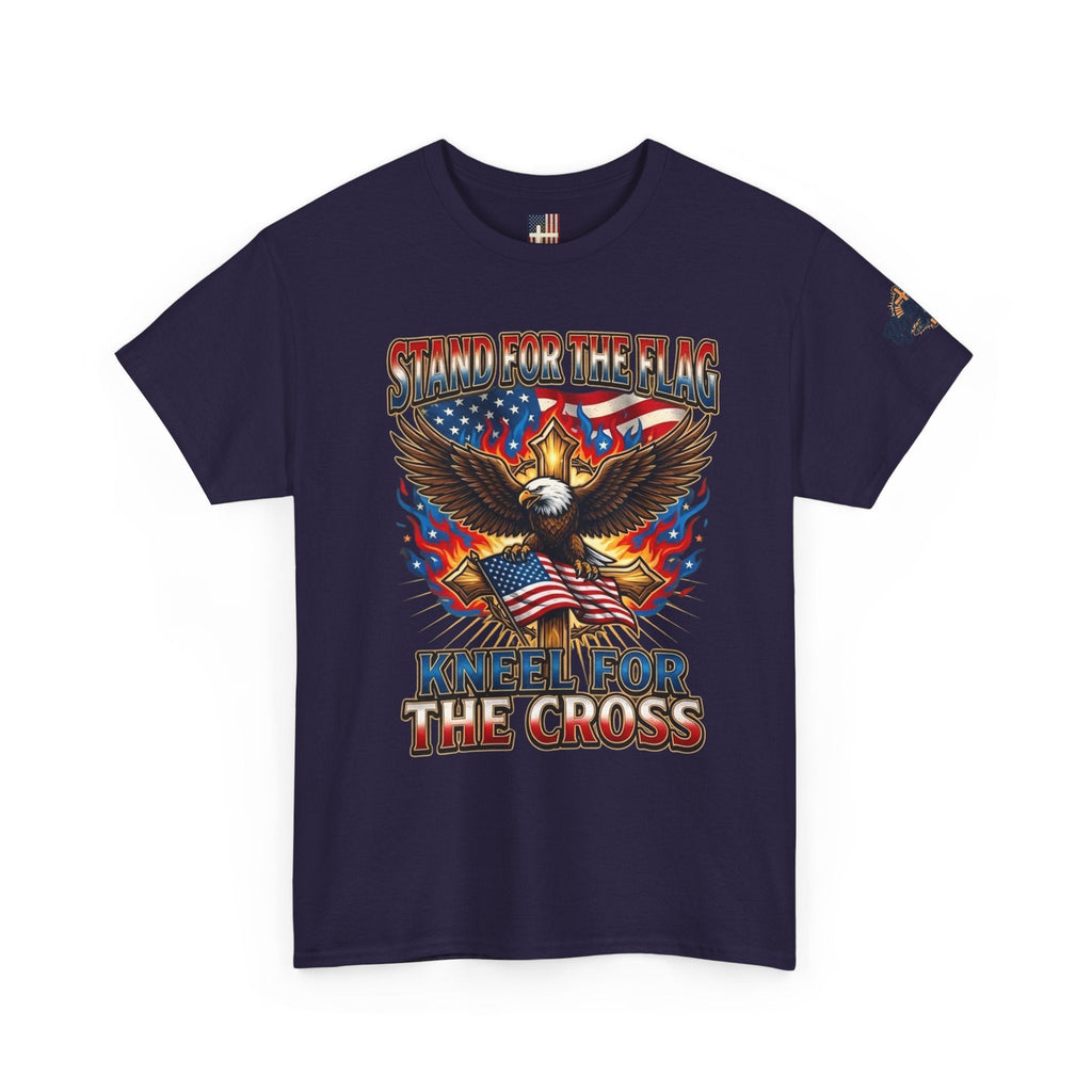 Stand for the Flag Kneel for the Cross T-shirt | Patriotic Eagle T-shirt Printify