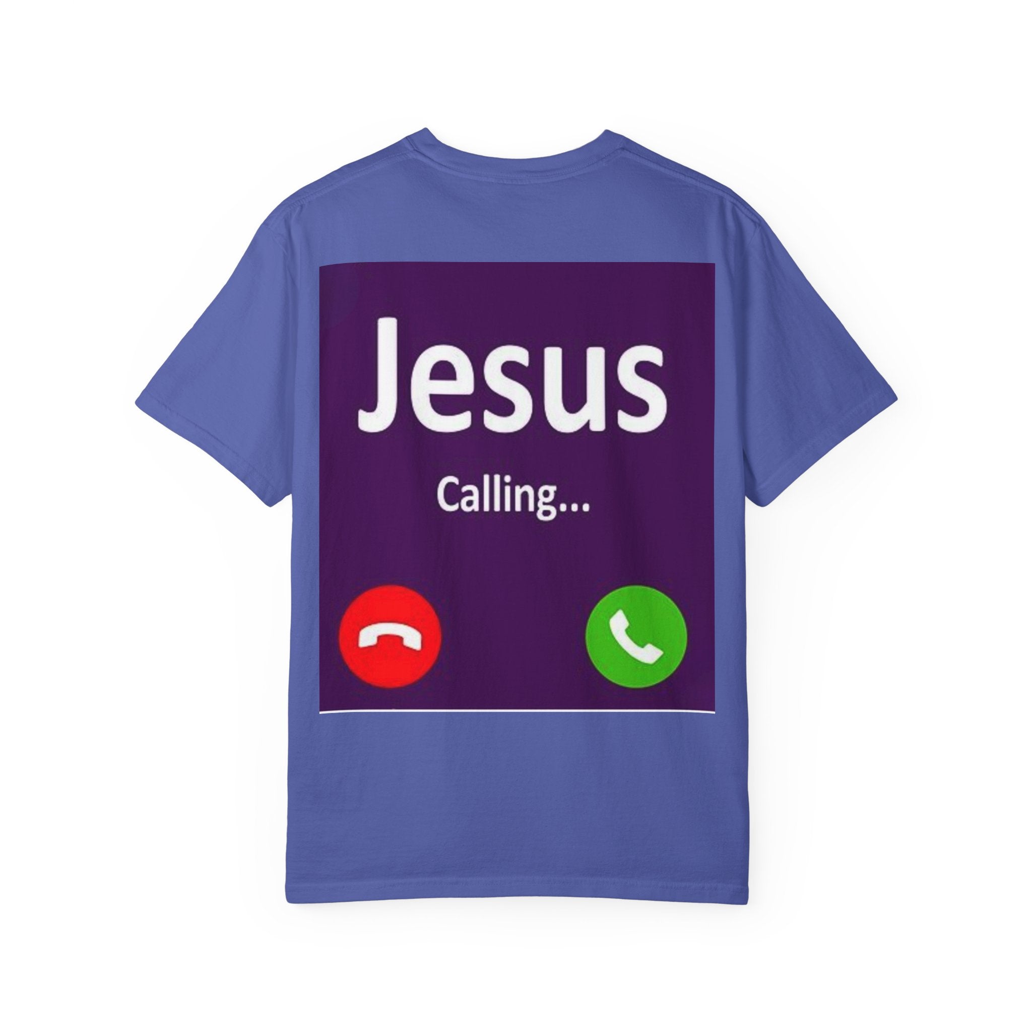 Jesus Calling T-shirt, – Funny Cell Phone Screen Christian T-shirt, for Divine Connection & Faith Humor Printify